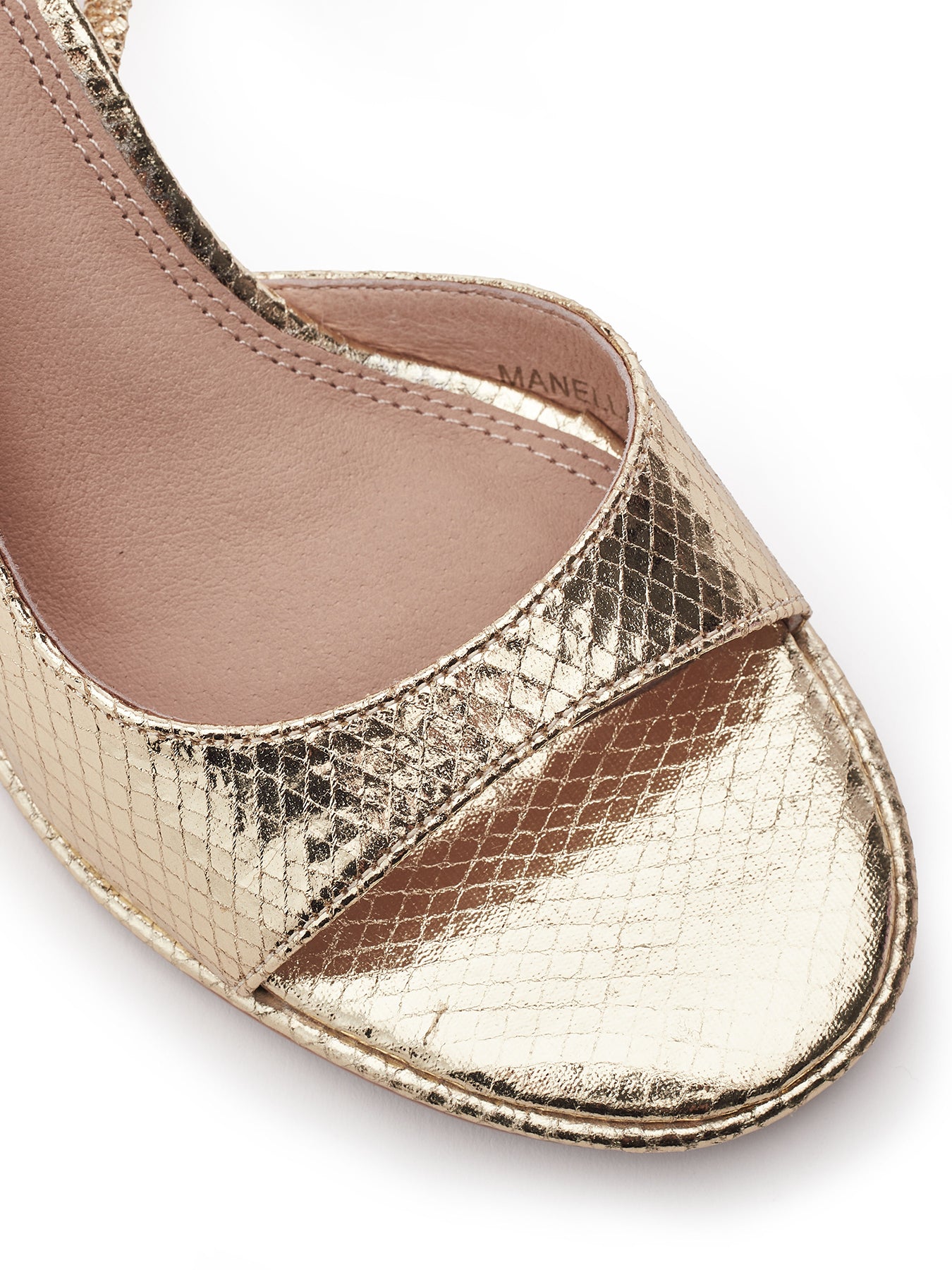 Manella Heeled Sandals Gold