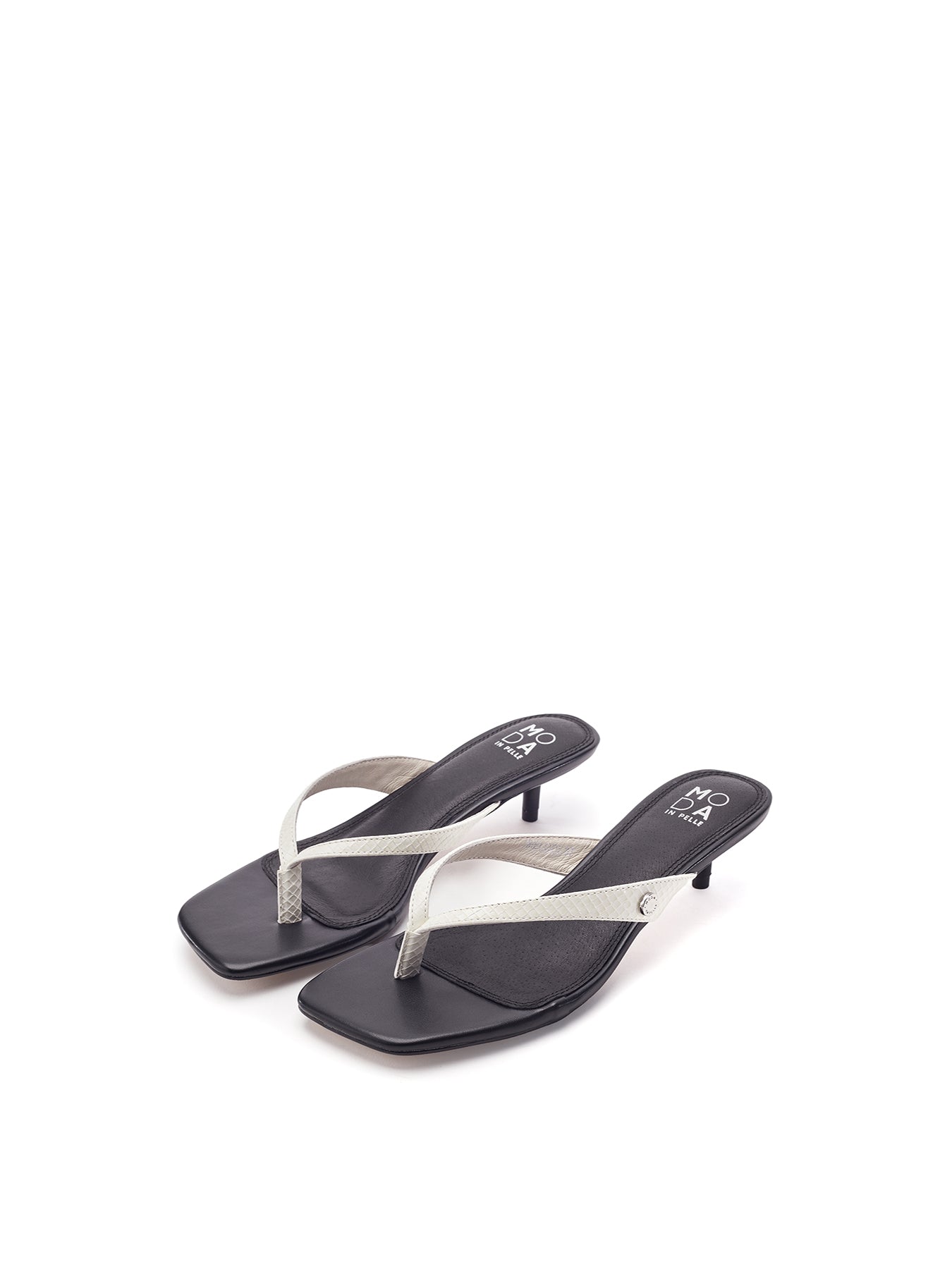 Melodi Kitten Heel Sandals Black