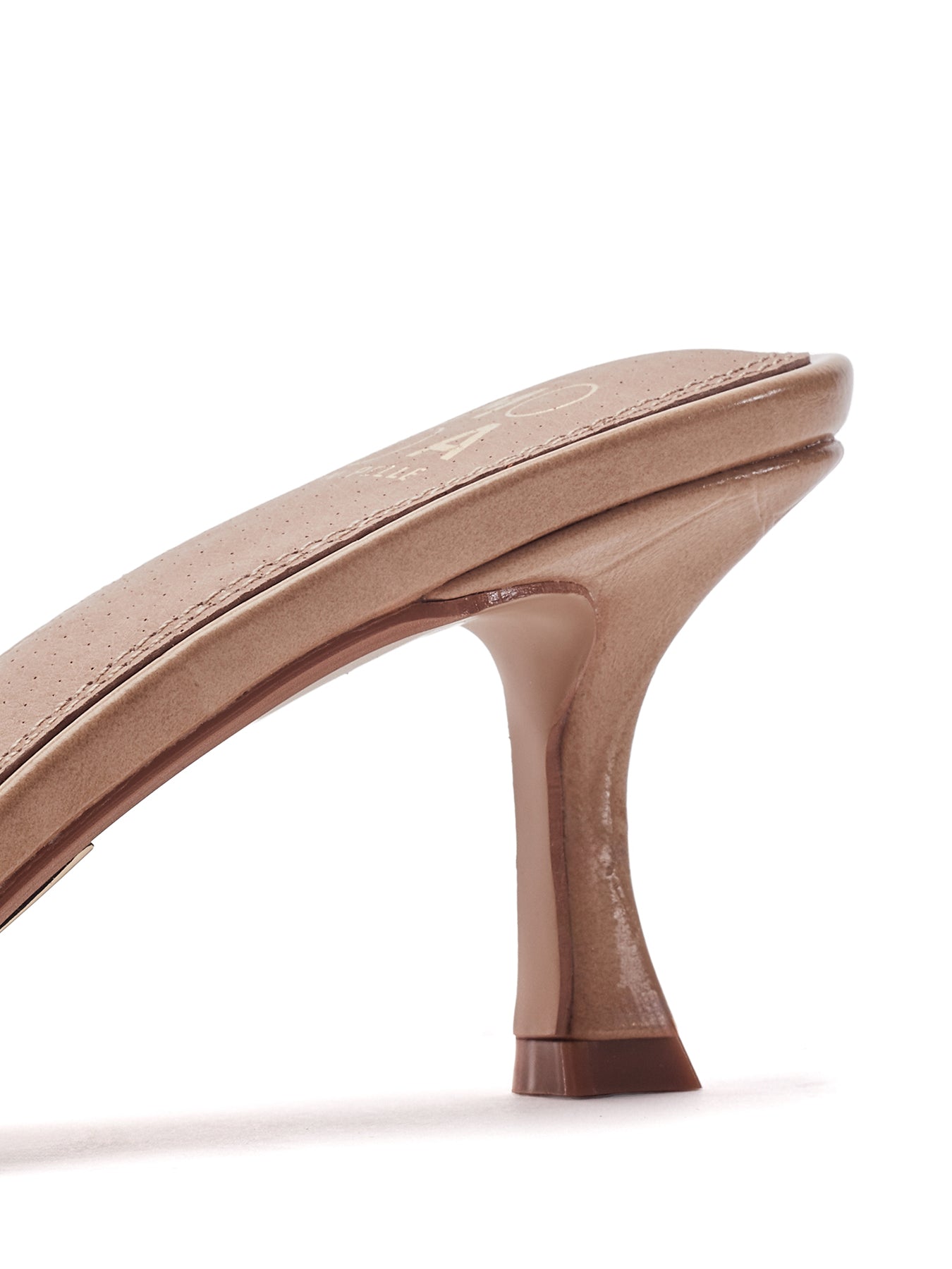Minka Leather High Heel Sandals Neutral