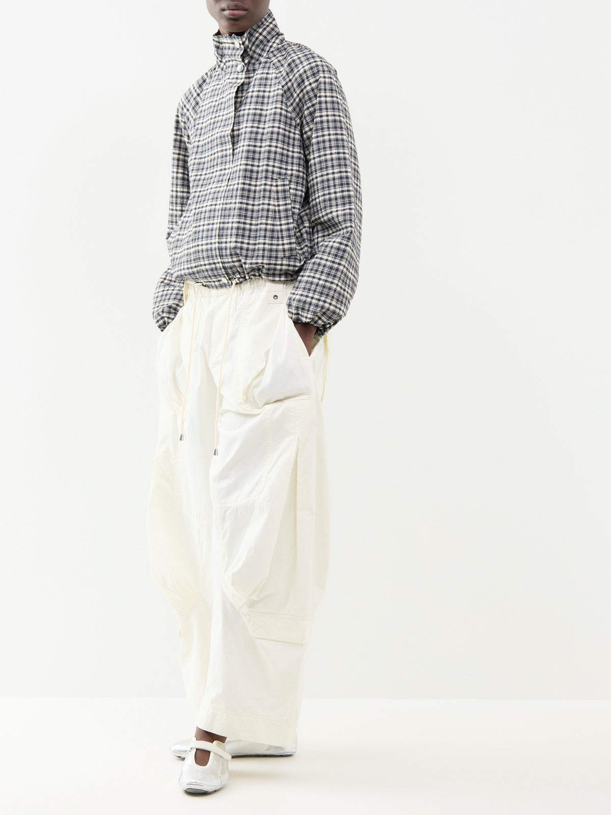 Blake Check Zip-Up Shacket