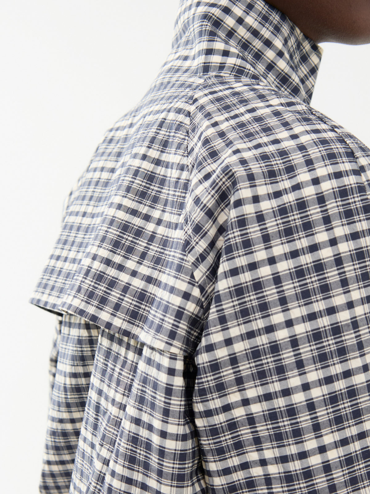 Blake Check Zip-Up Shacket
