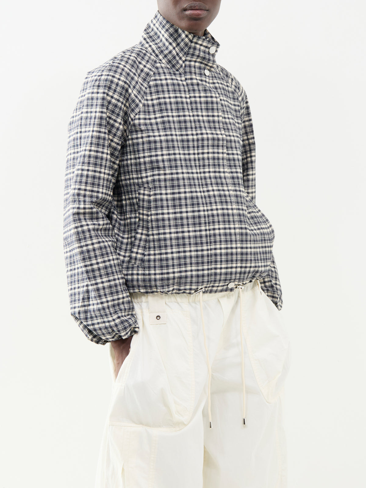 Blake Check Zip-Up Shacket