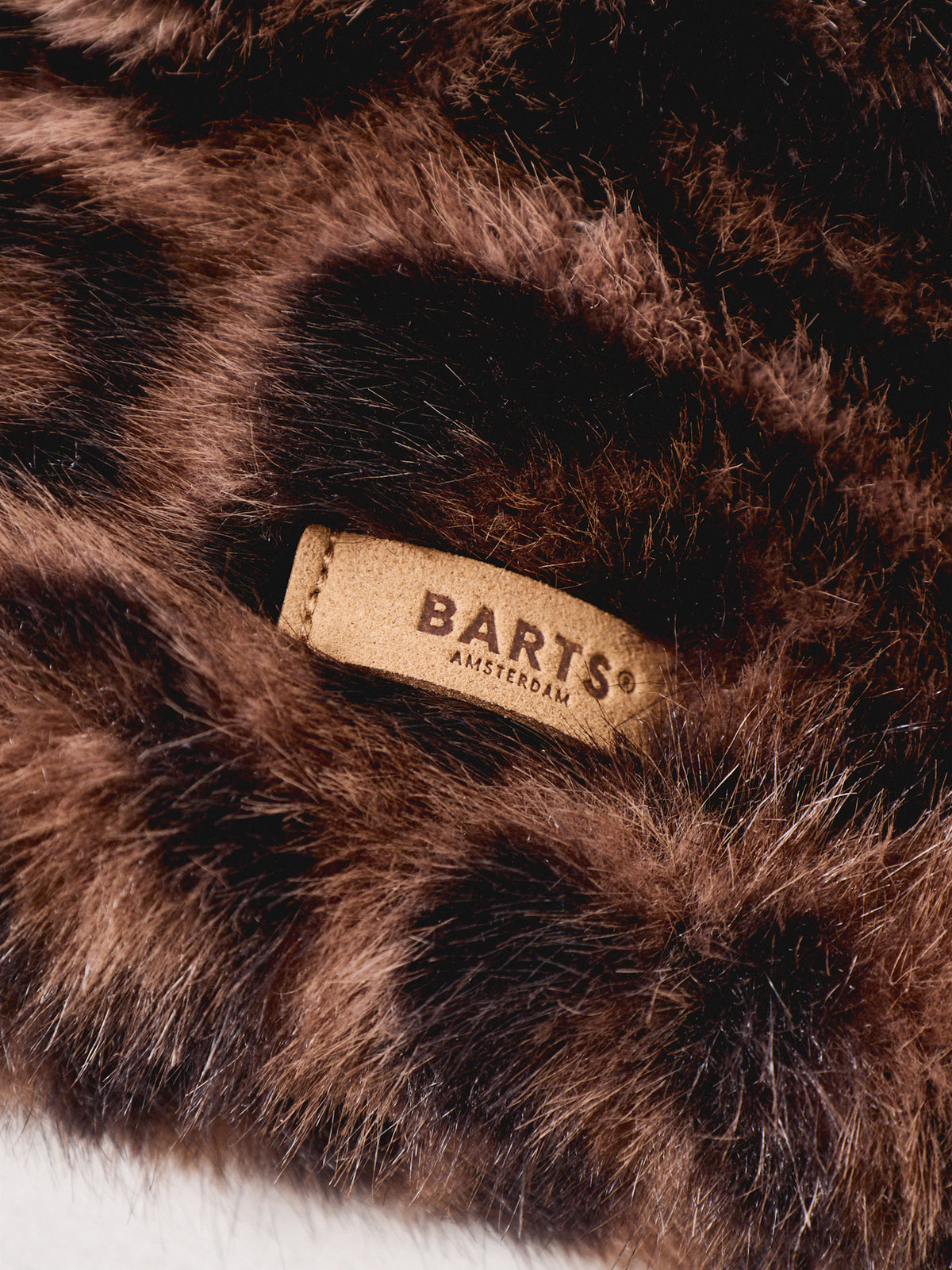 Fur Headband - Print Brown