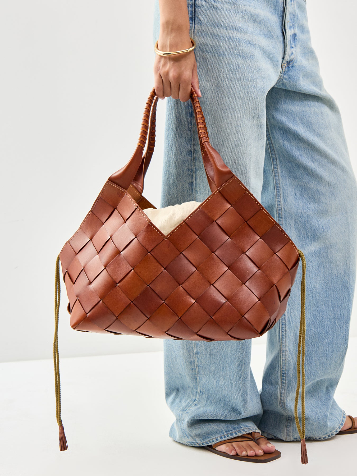 Castello Shoulder Tote Tan