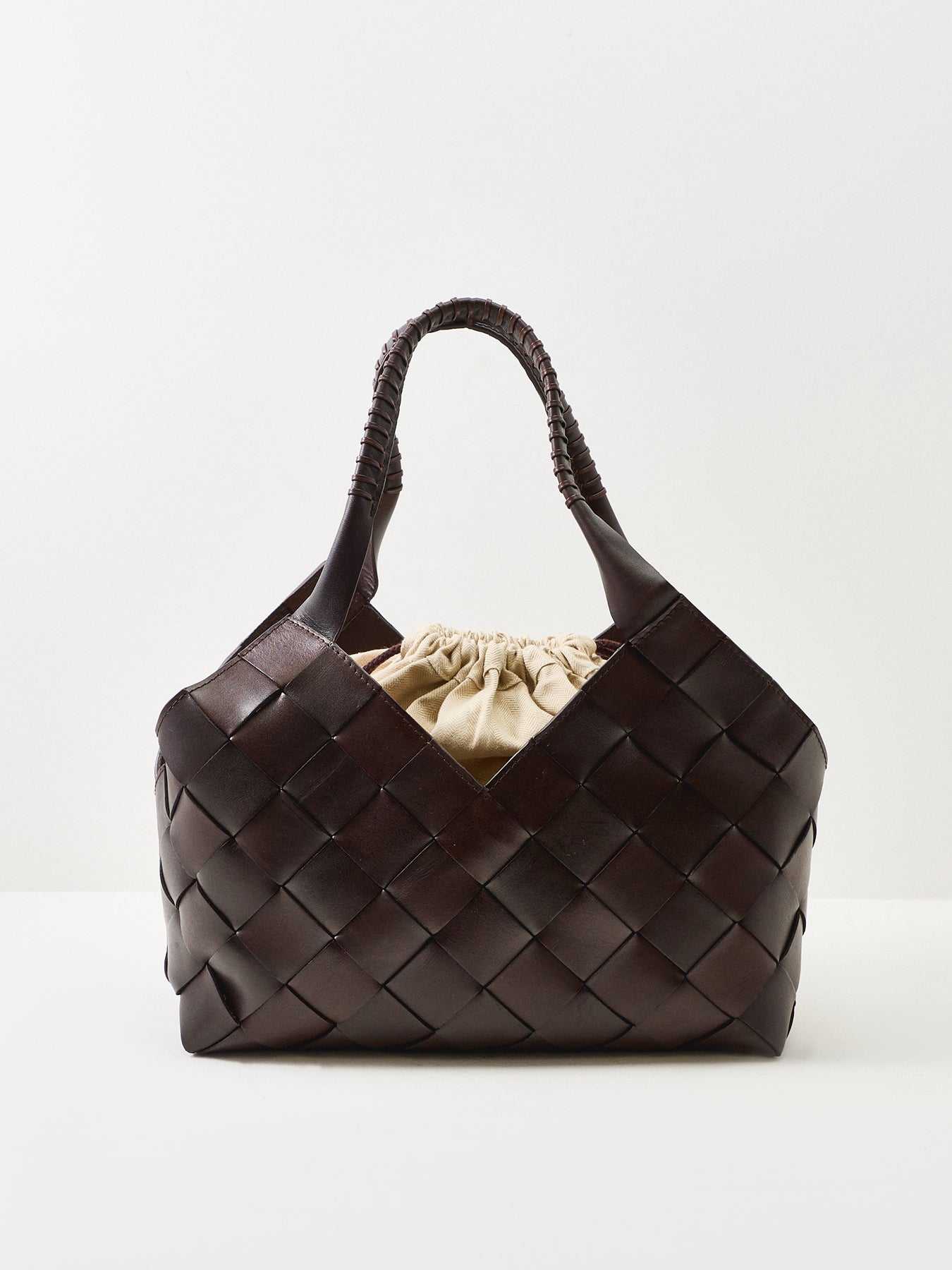 Castello Shoulder Tote Brown