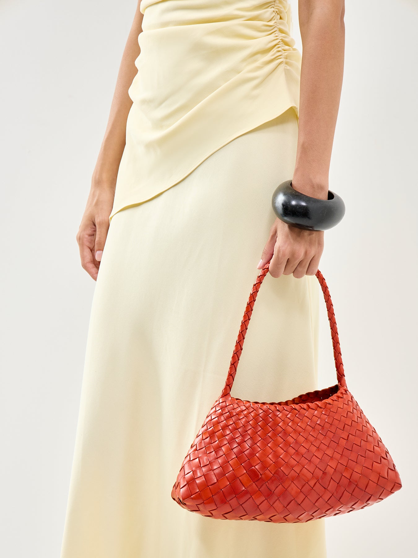 Rosanna Leather Shoulder Bag Red