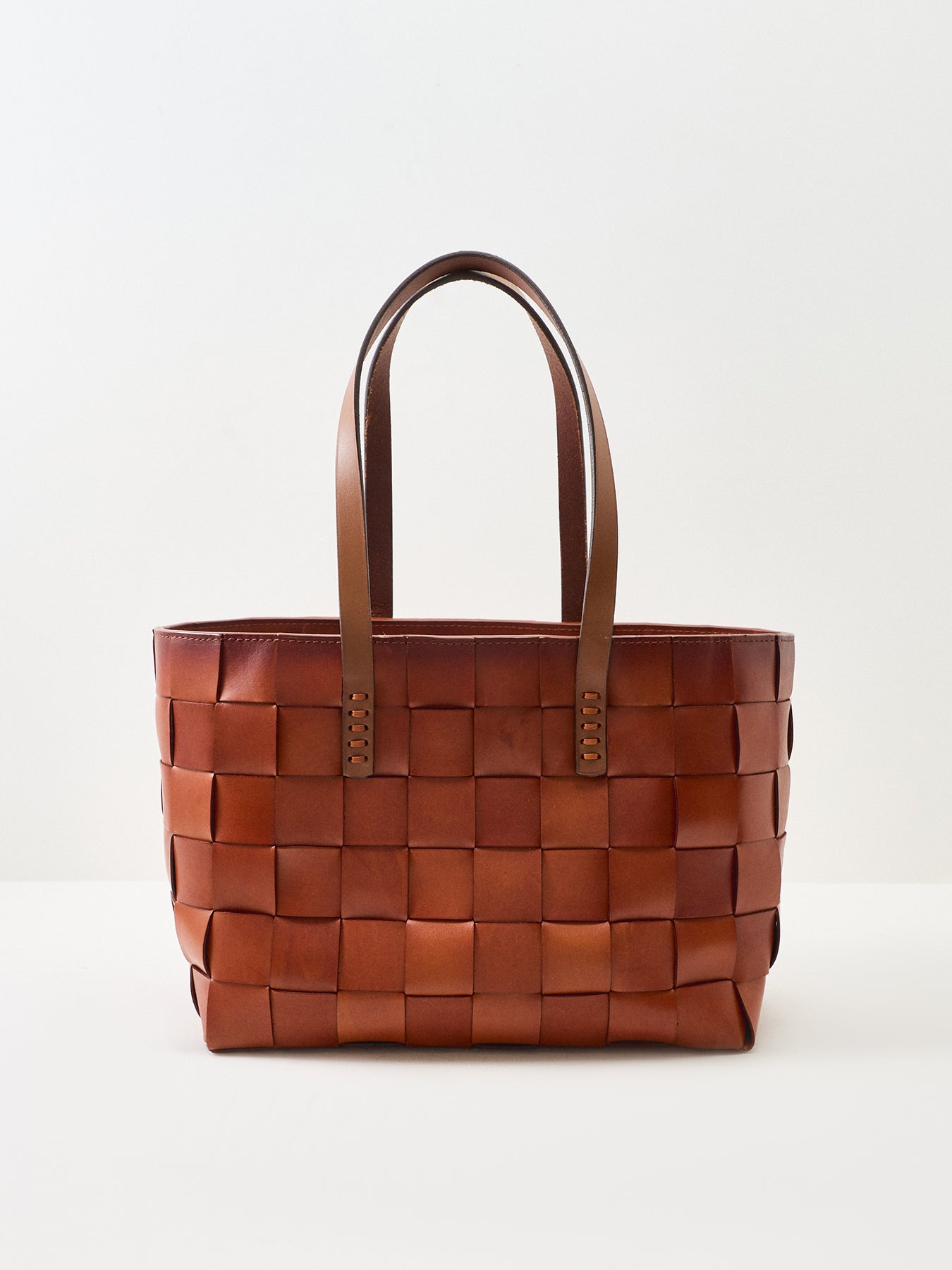 Japan Suede Box Weave Basket Tan