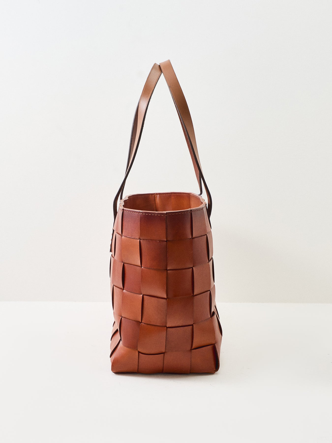 Japan Suede Box Weave Basket Tan