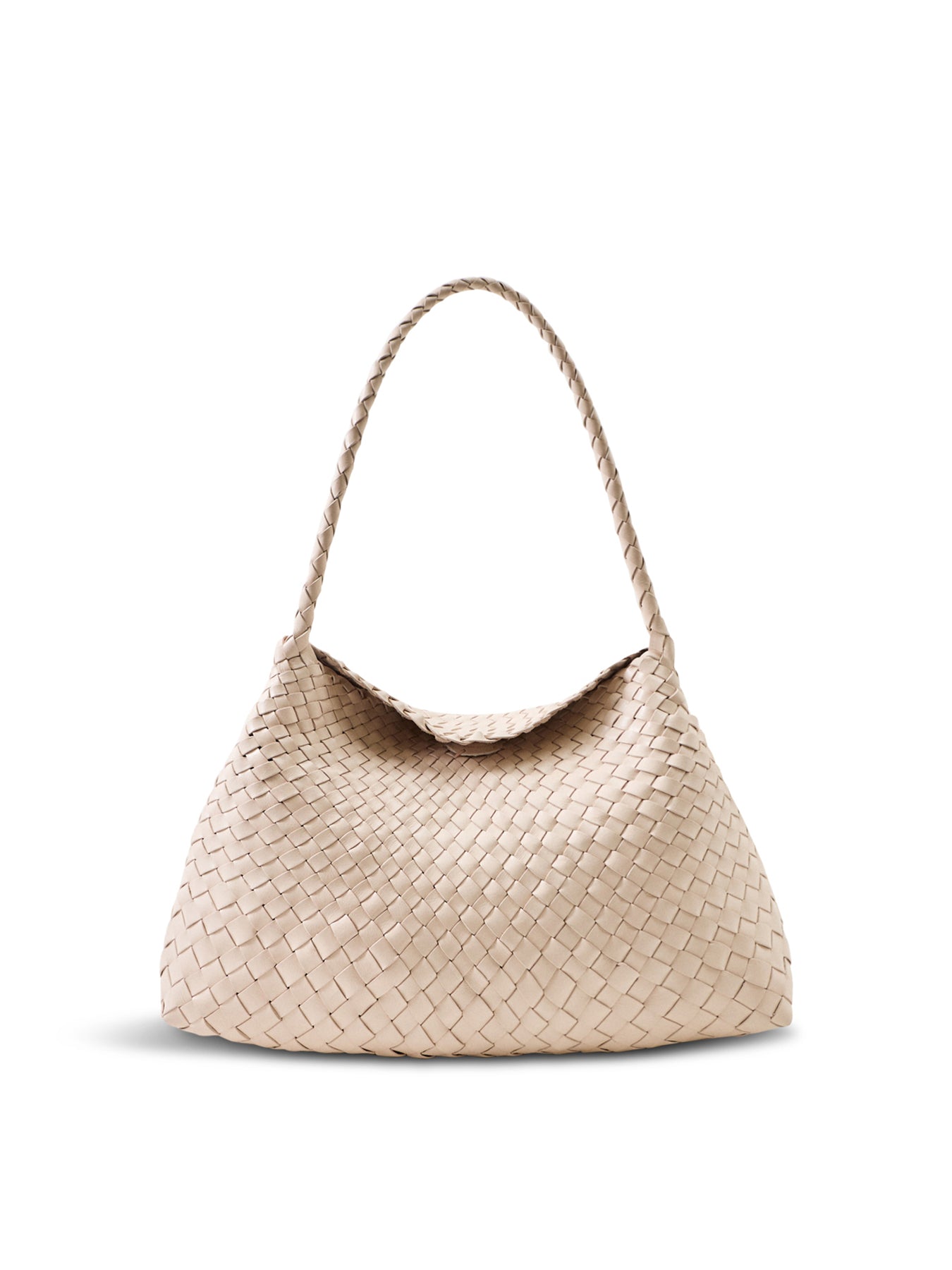 Santa Maria Leather Shoulder Bag Cream
