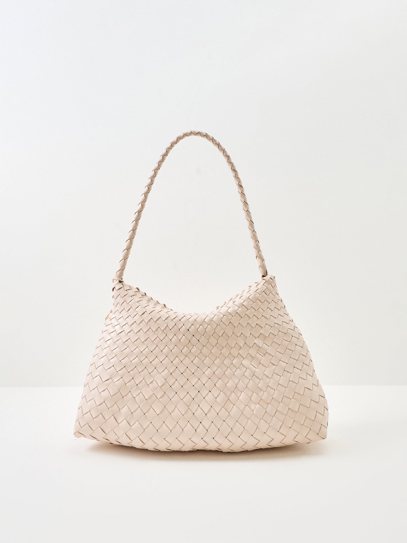 Santa Maria Leather Shoulder Bag Cream