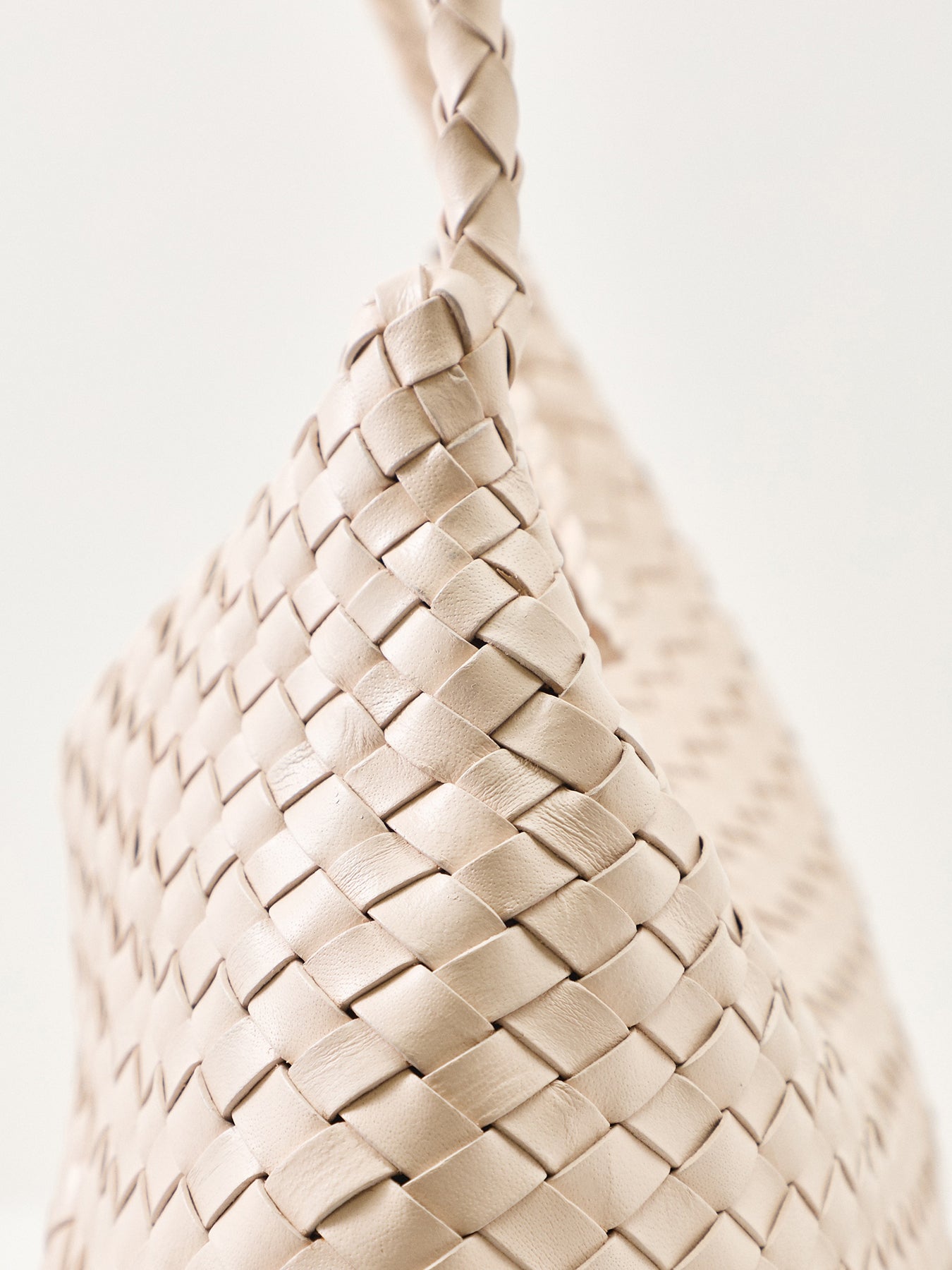 Santa Maria Leather Shoulder Bag Cream