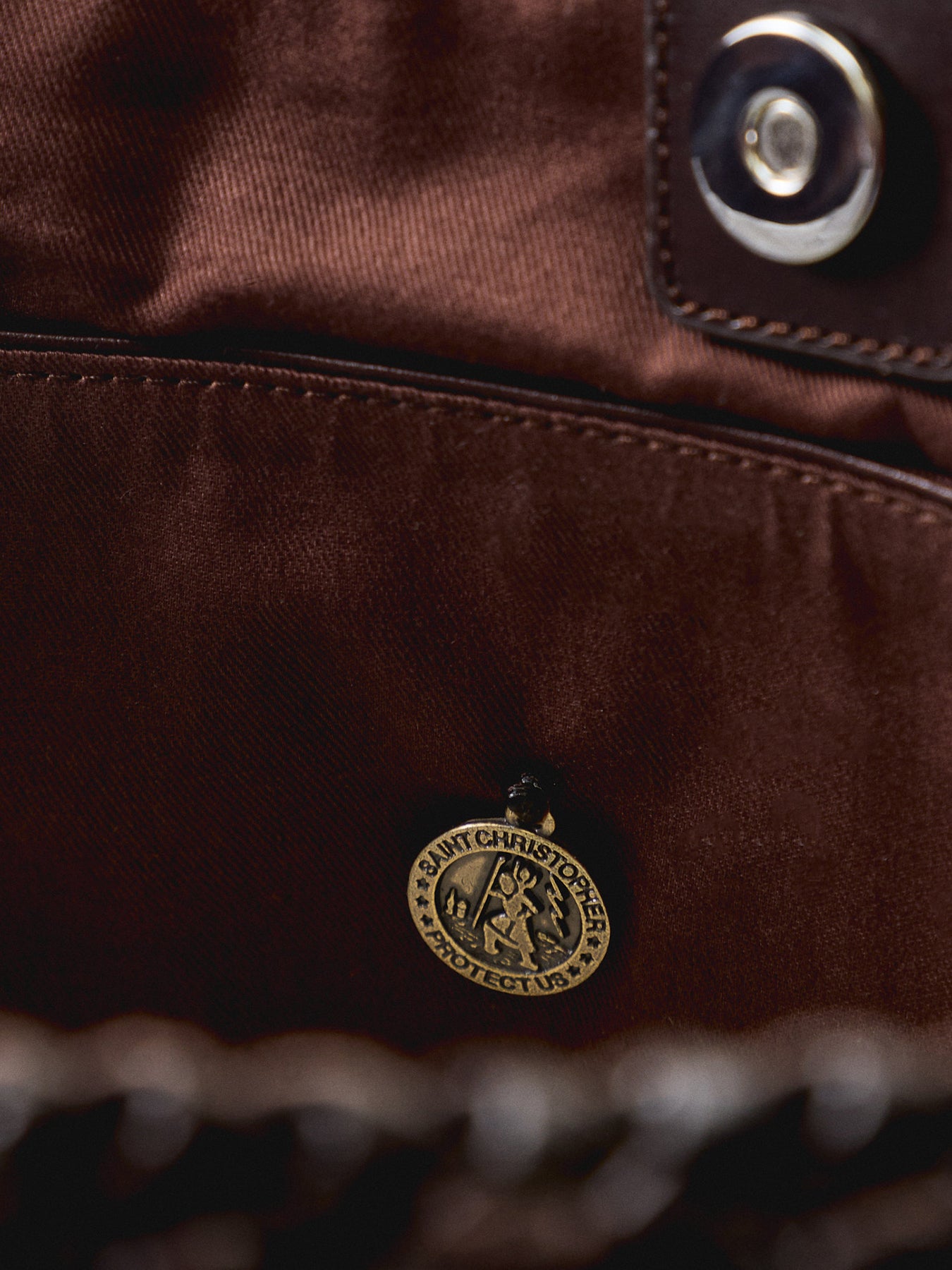Salvage Leather Shoulder Tote Brown