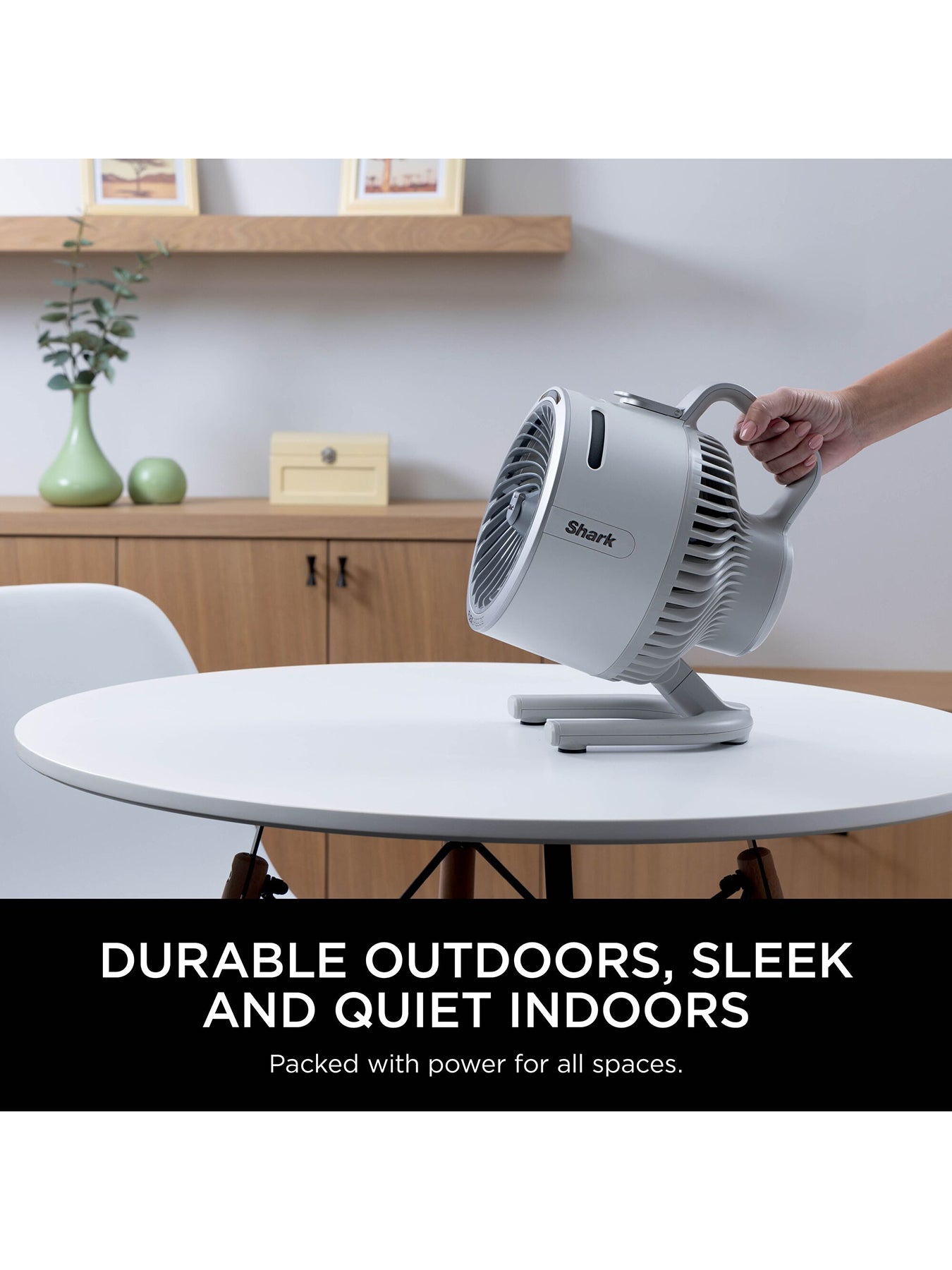 FlexBreeze HydroGo Portable Misting Fan Dove Silver