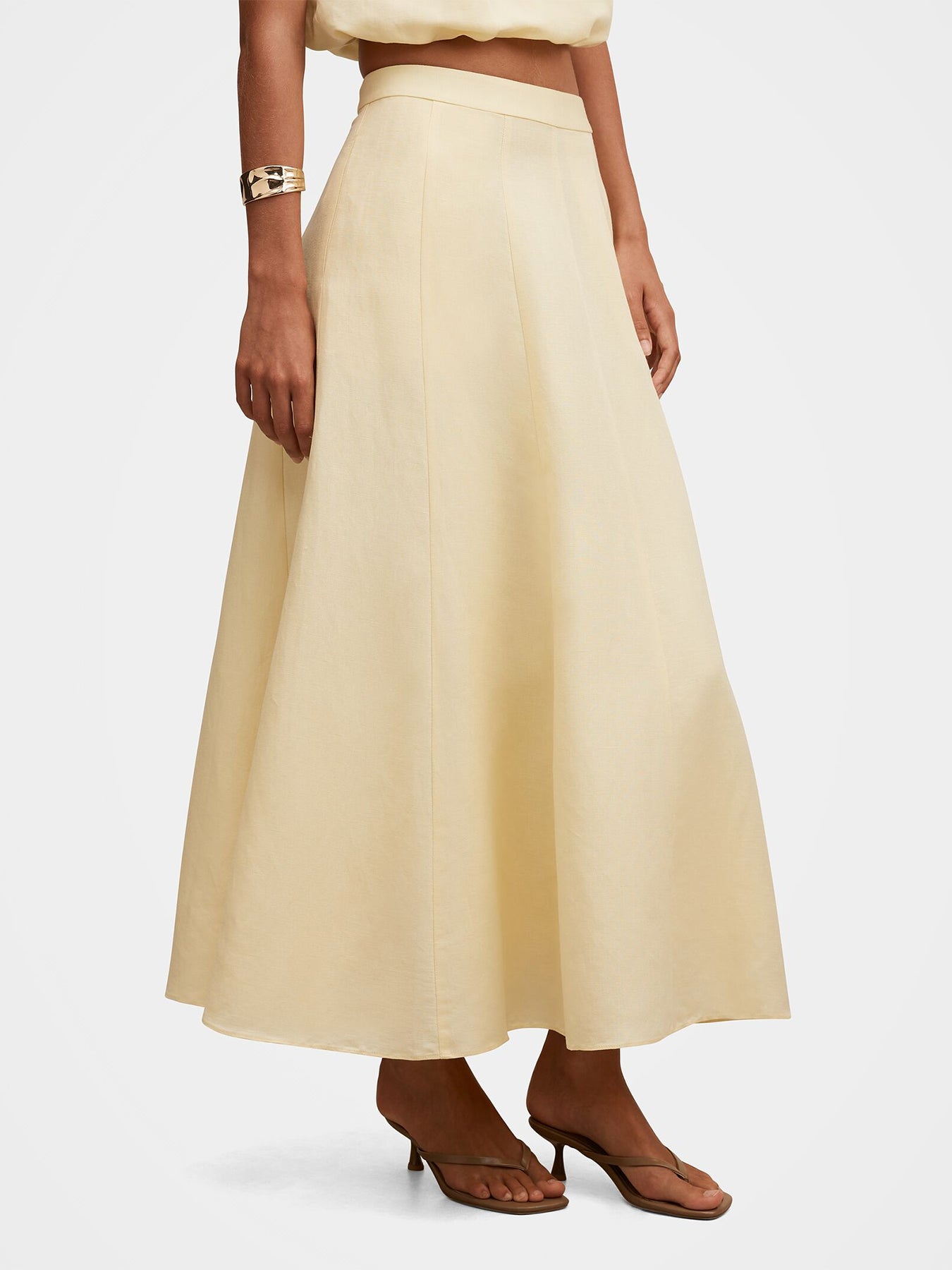 Georgina Godet Skirt Yellow