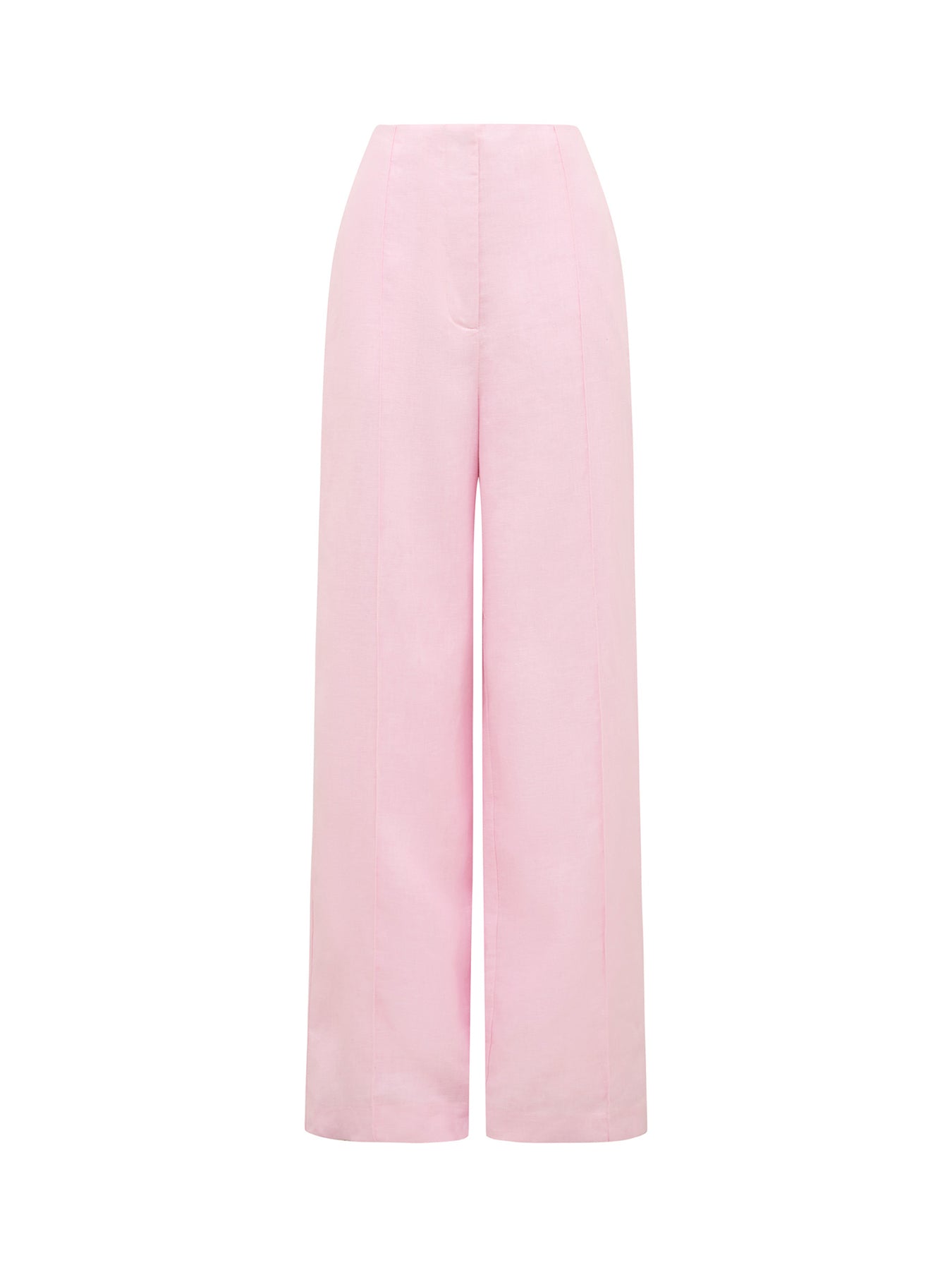 Posey Linen Wide Leg Trousers Pink