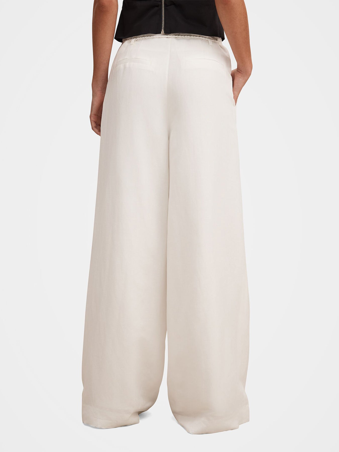 Myla Wide Leg Trousers White