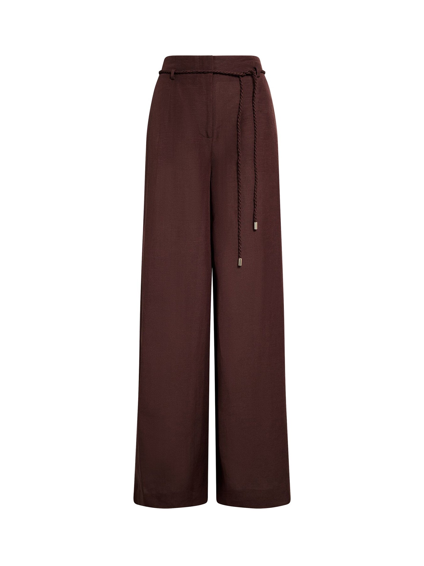 Myla Wide Leg Trousers Brown