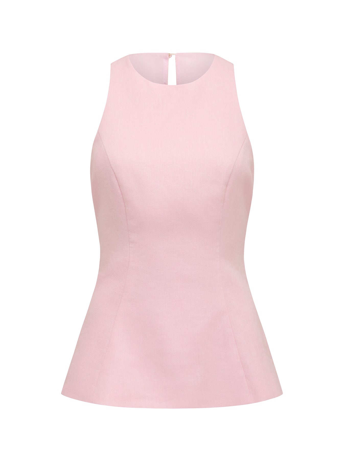 Liliana Linen Top Pink