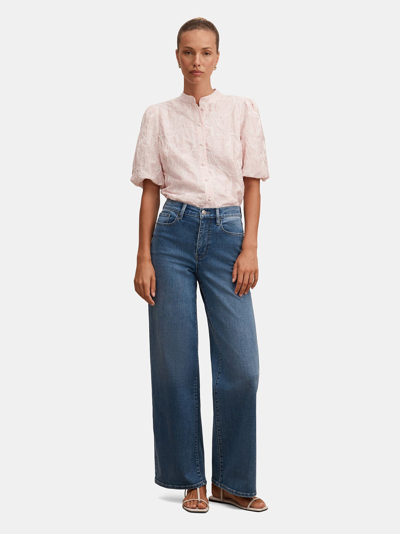 Arlow Embroidered Blouse Pink