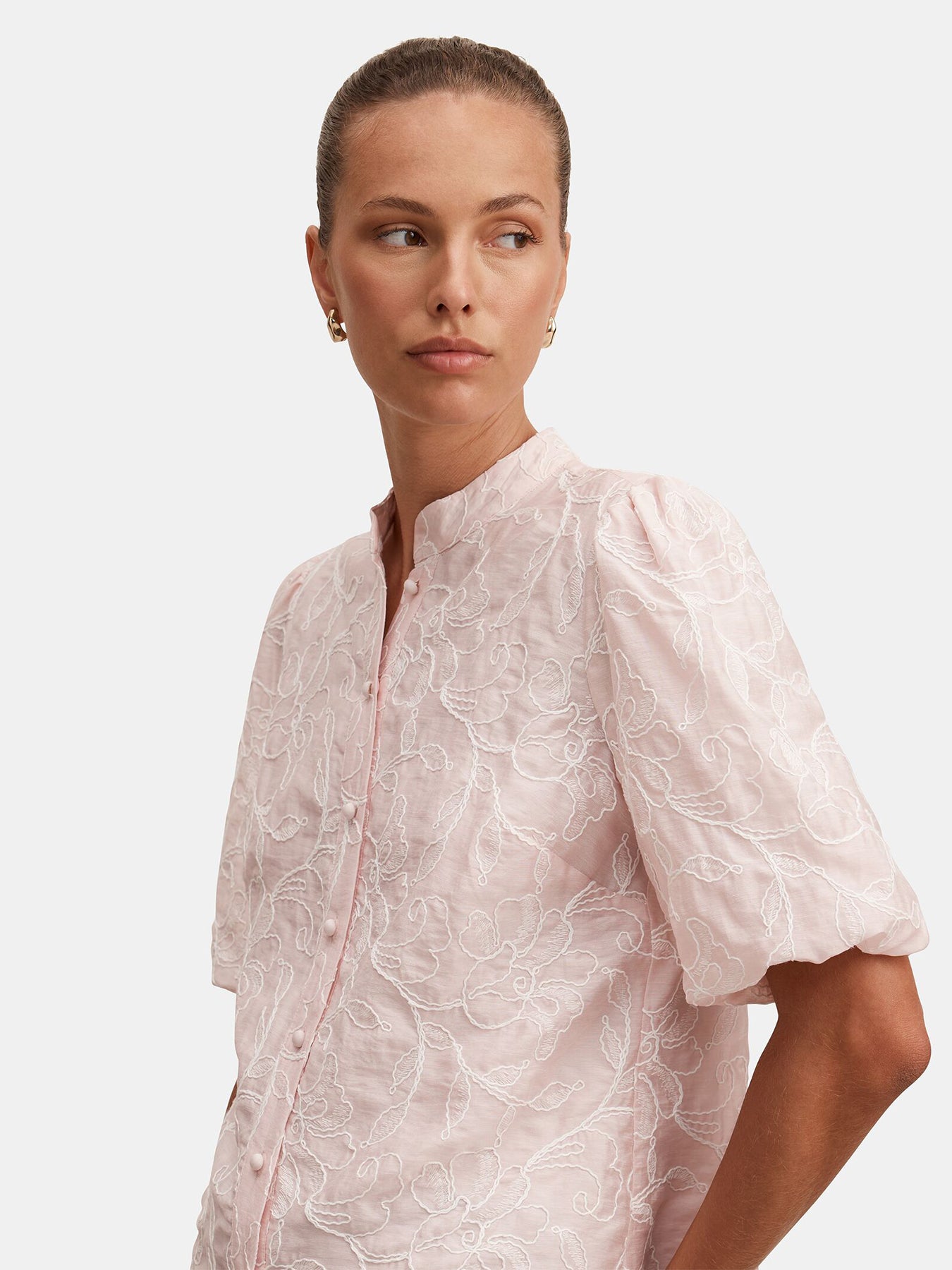 Arlow Embroidered Blouse Pink