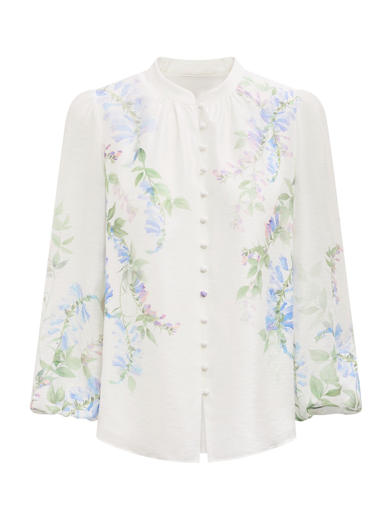 Dove Floral Print Blouse White