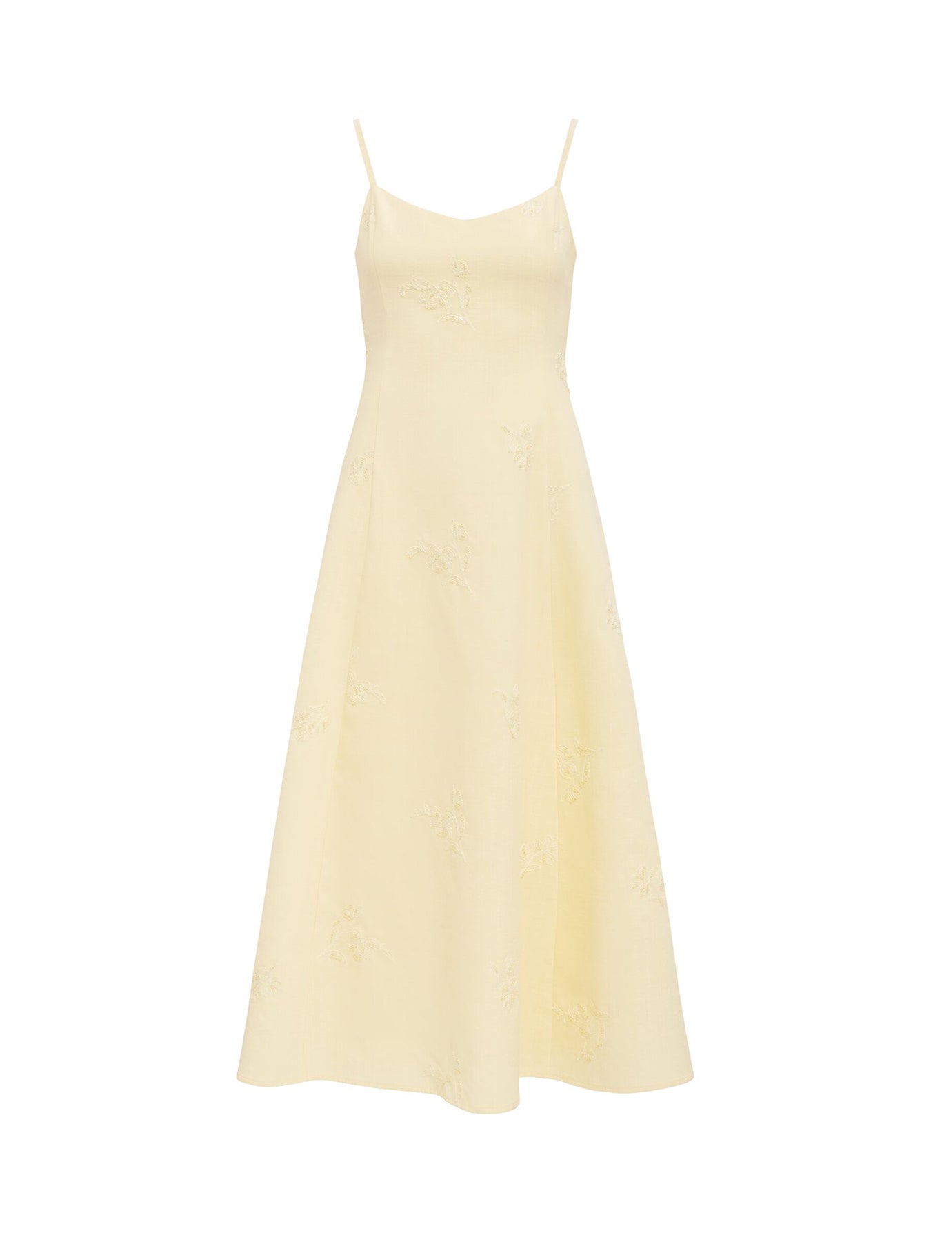 Tiffany Embellished Sequin Midi Dress Yellow
