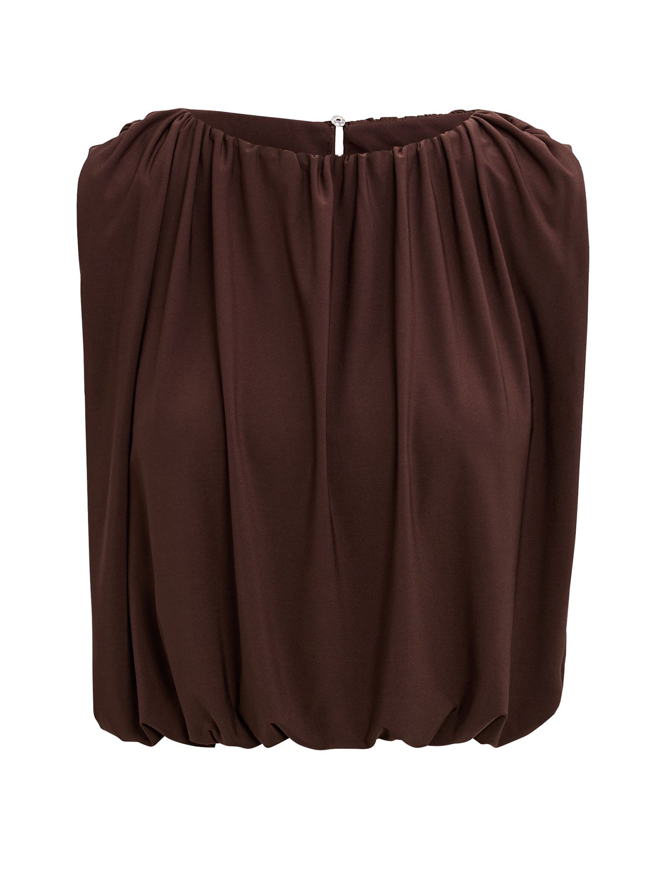 Sutton Sleeveless Bubble Top Brown