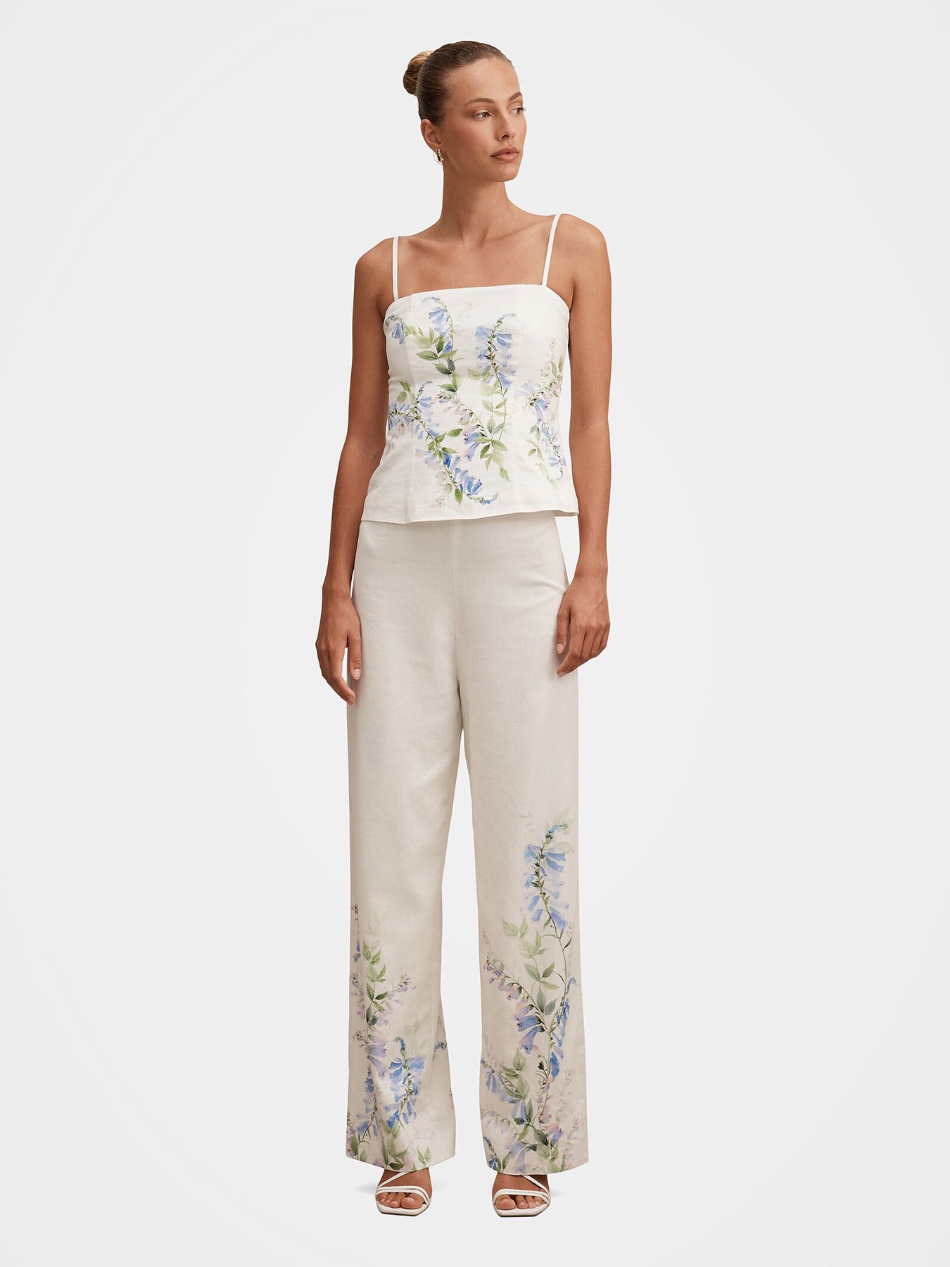 Soleil Floral Print Wide Leg Trousers Floral Print