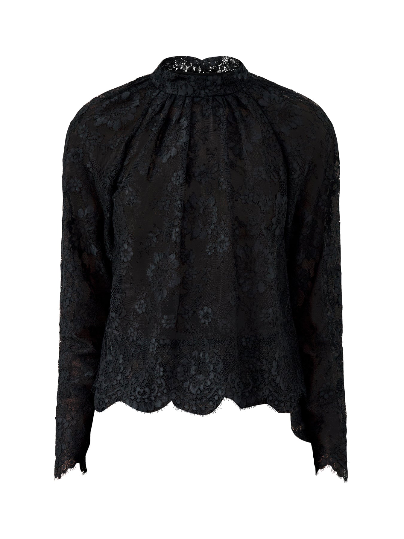 Lace Blouse Black