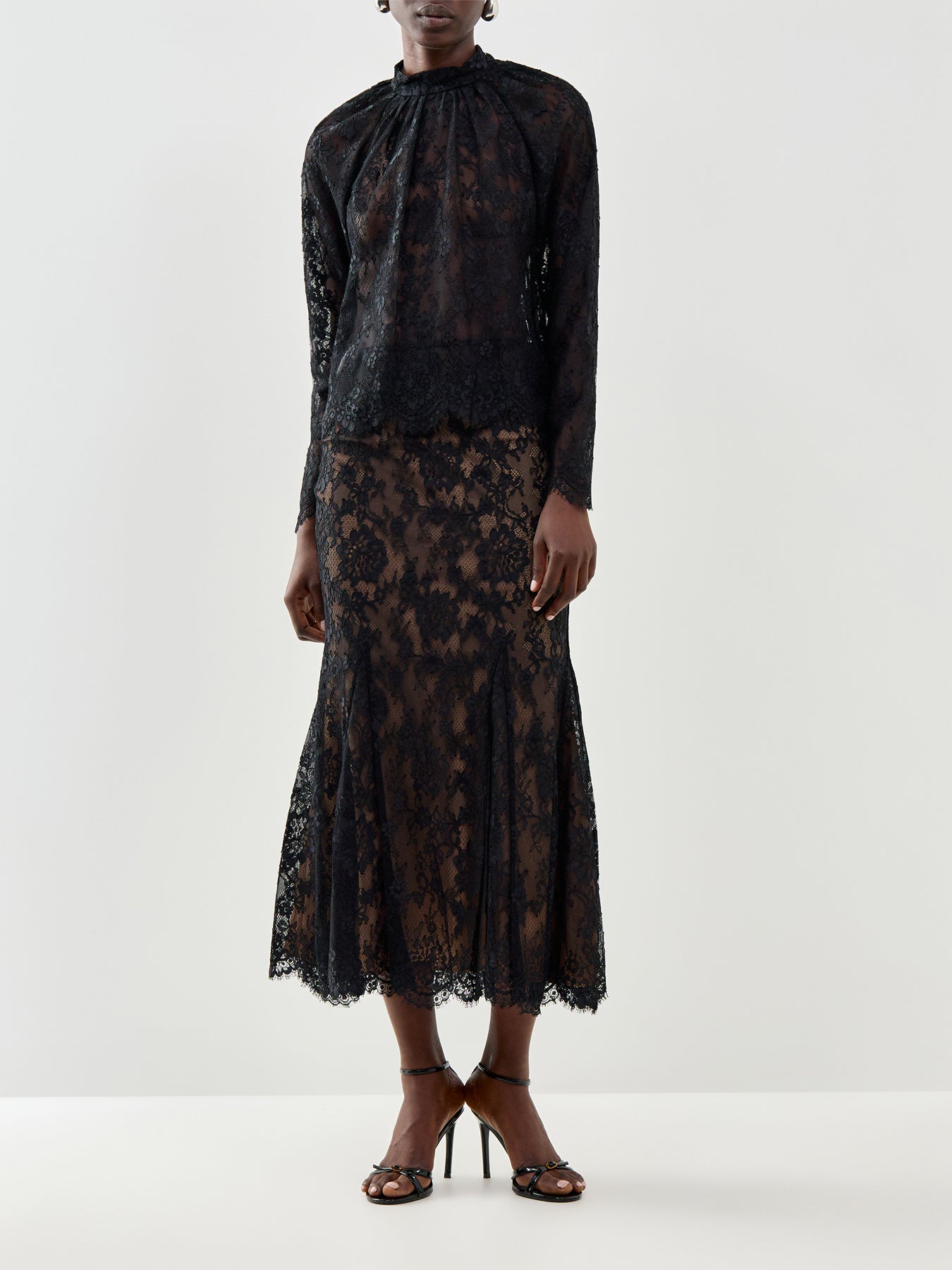 Lace Blouse Black