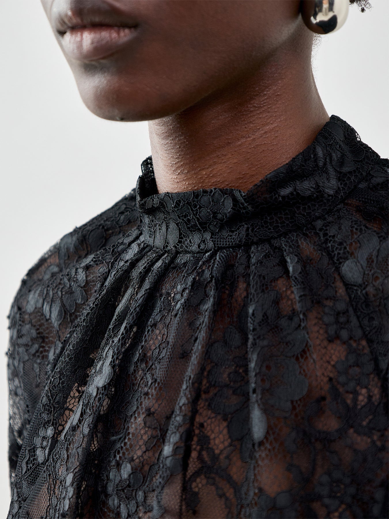 Lace Blouse Black