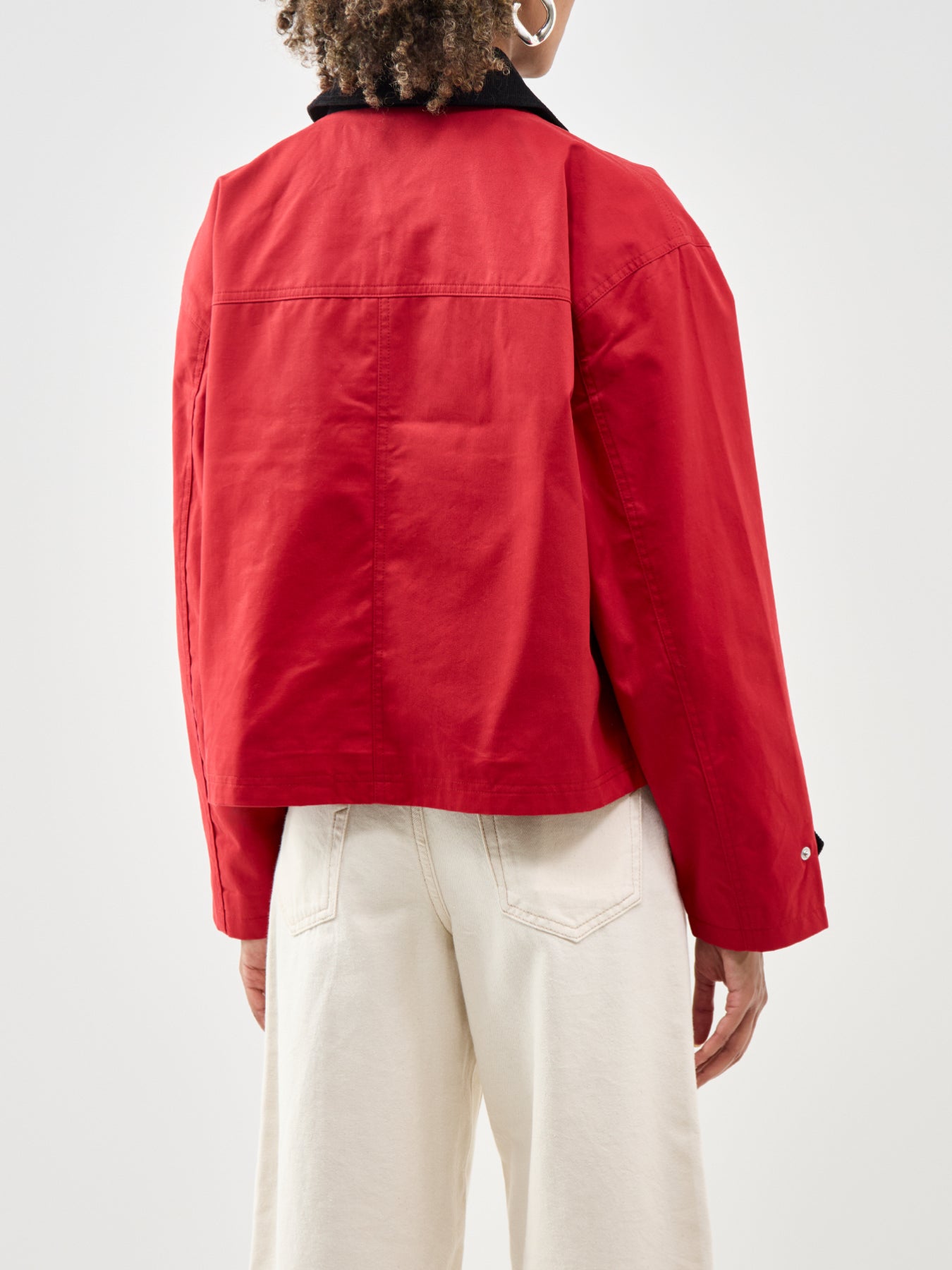 Cropped Freddie Barn Jacket Red