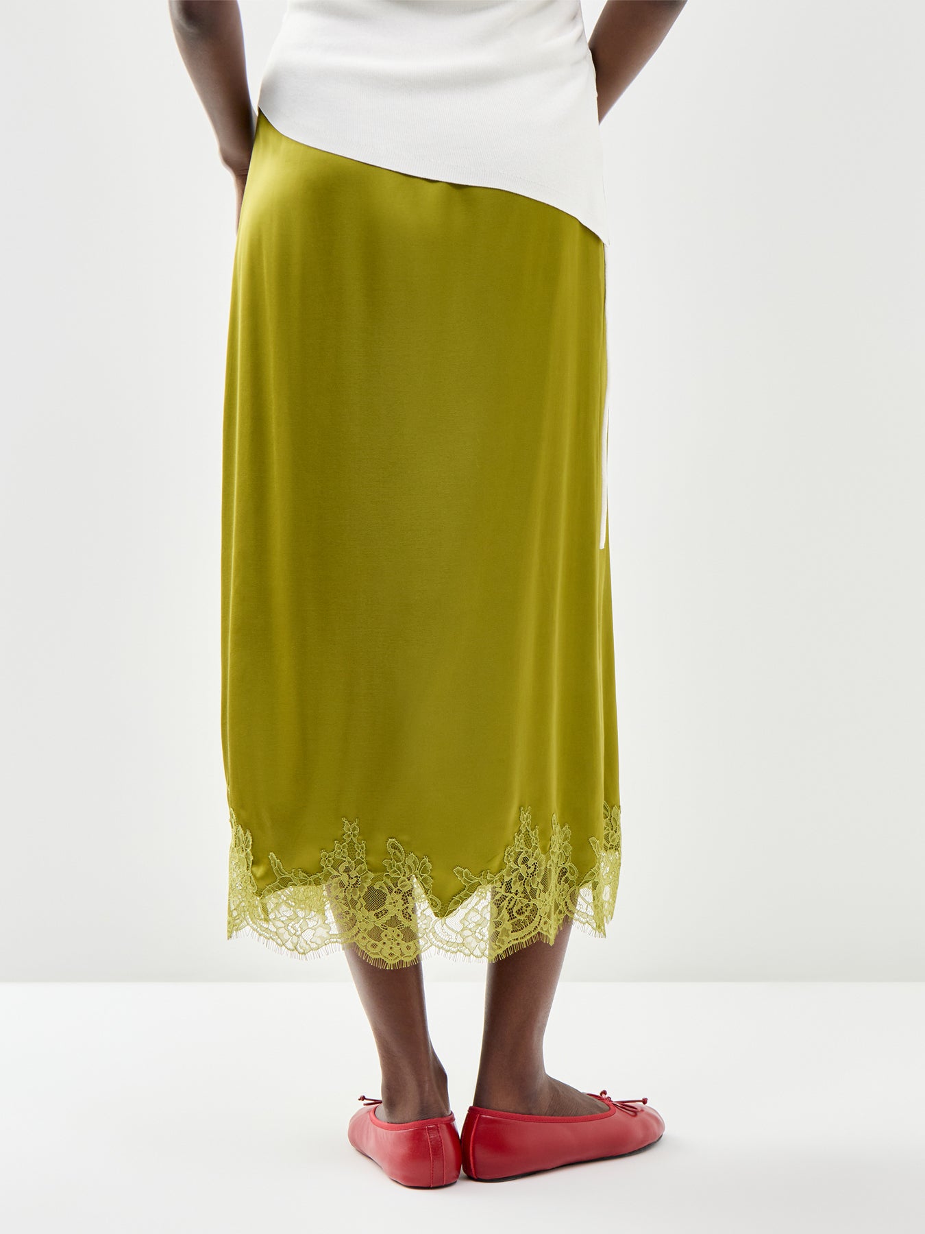 Halo Midi Skirt Green