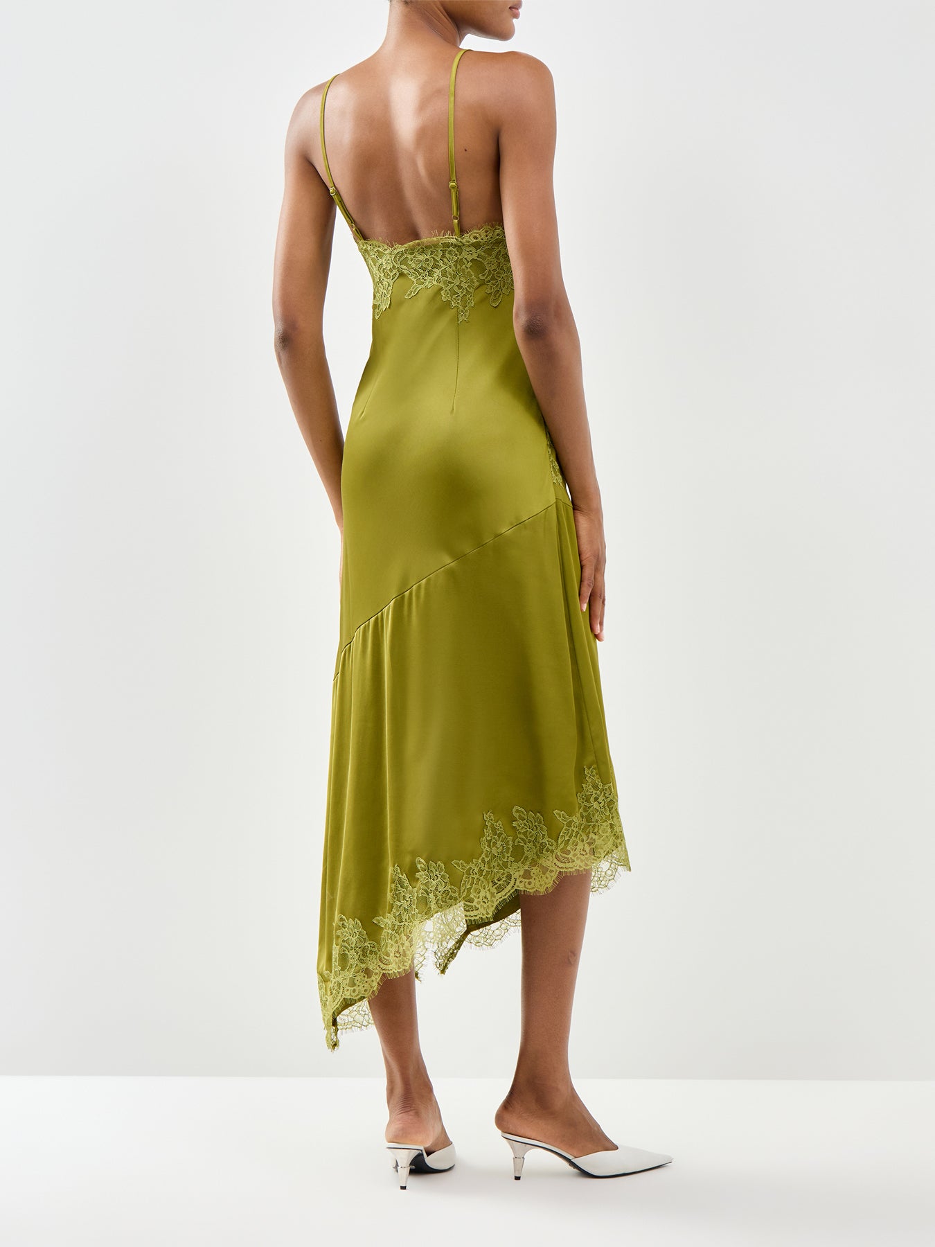 Zaria Midaxi Slip Dress Green