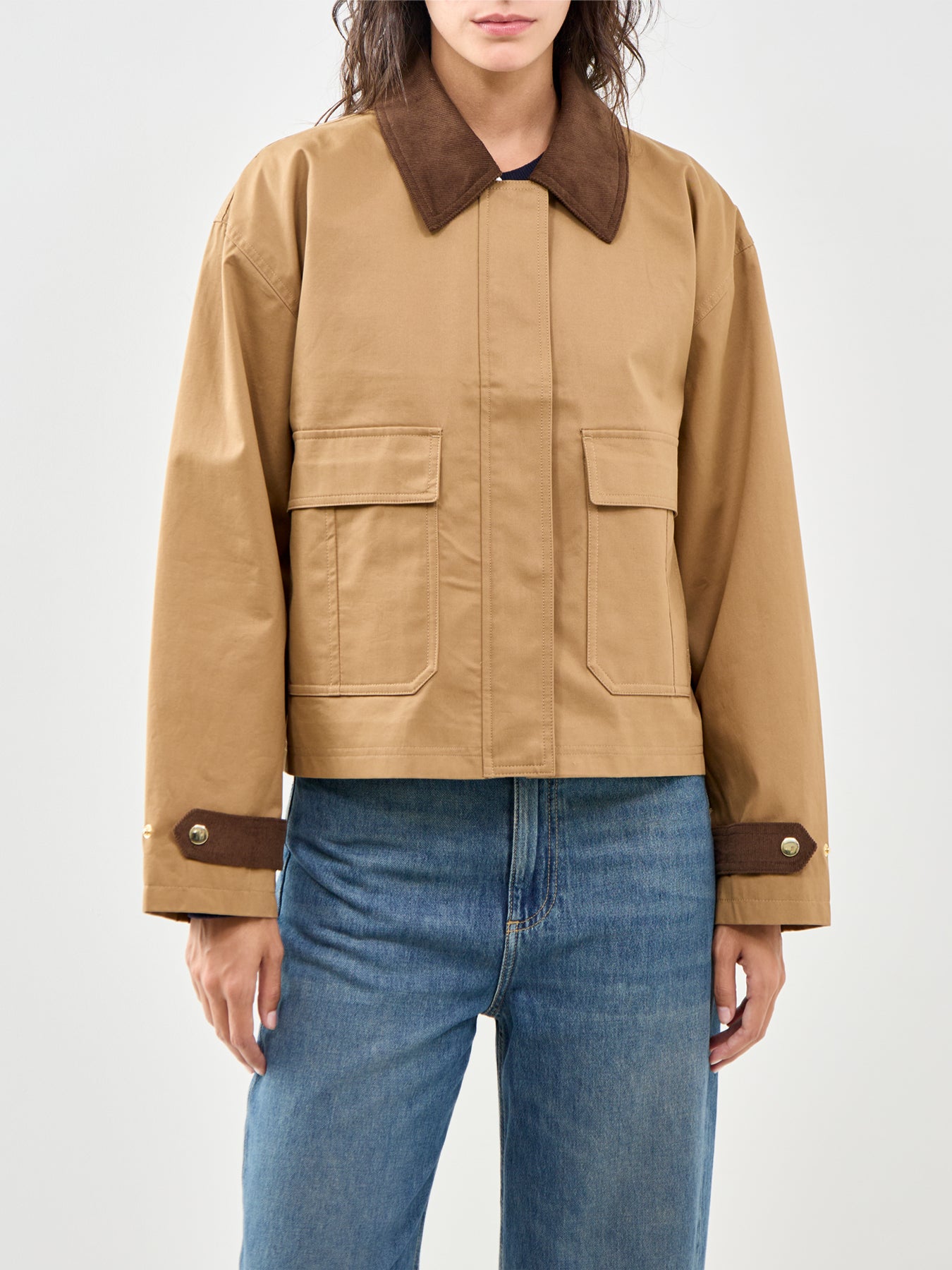 Cropped Freddie Barn Jacket Beige