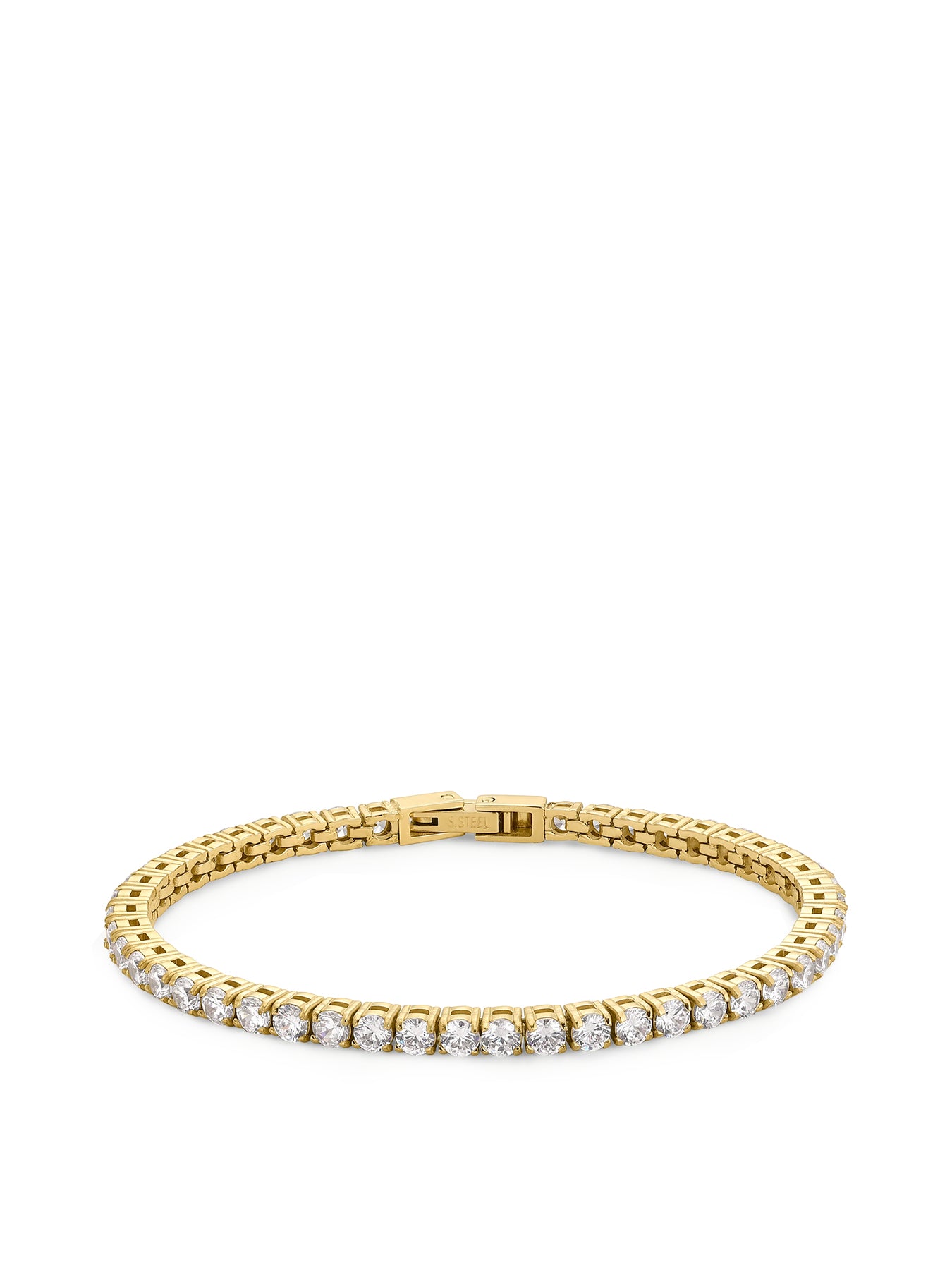 Luxe Tennis Bracelet 16cm Gold