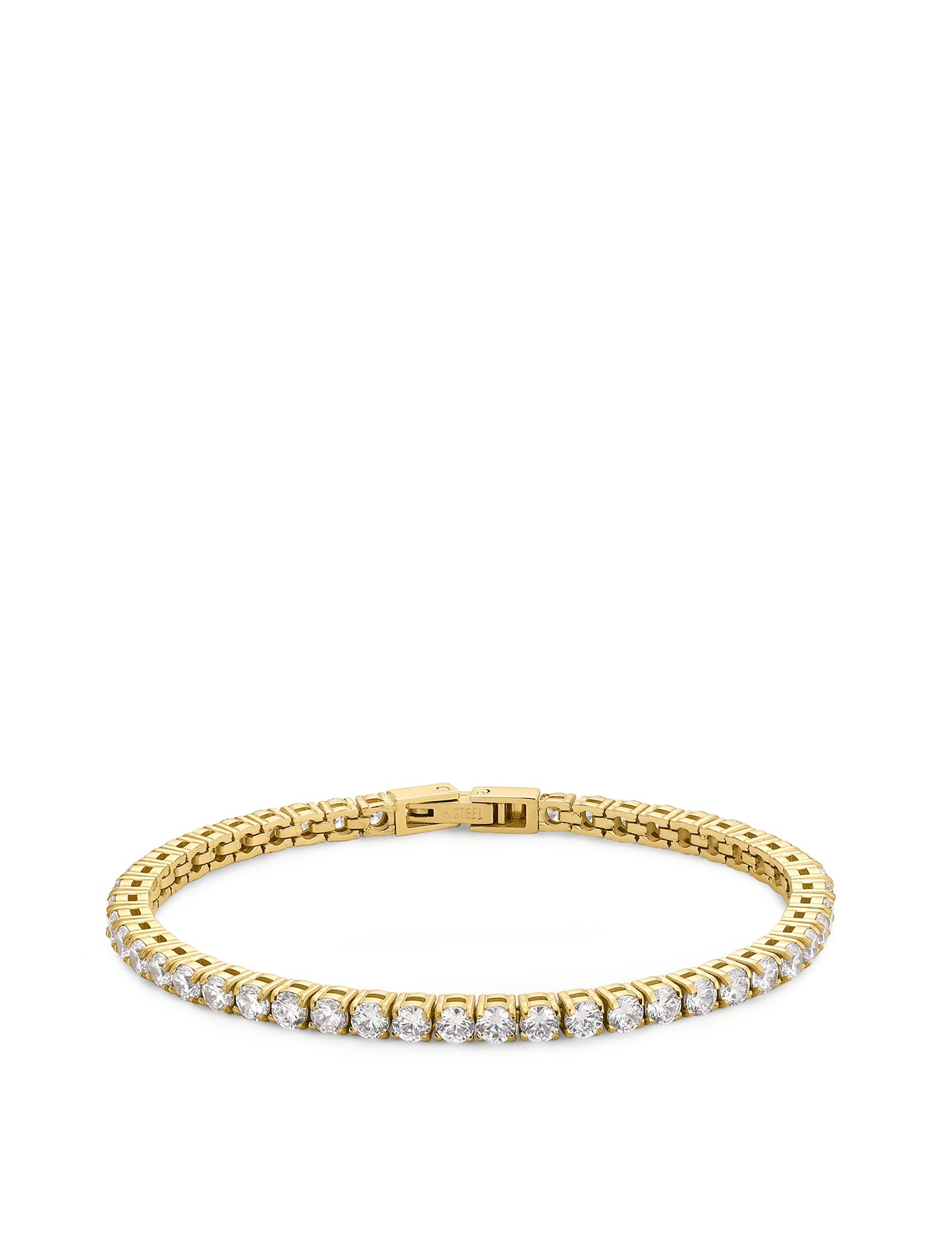 Luxe Tennis Bracelet 18cm Gold