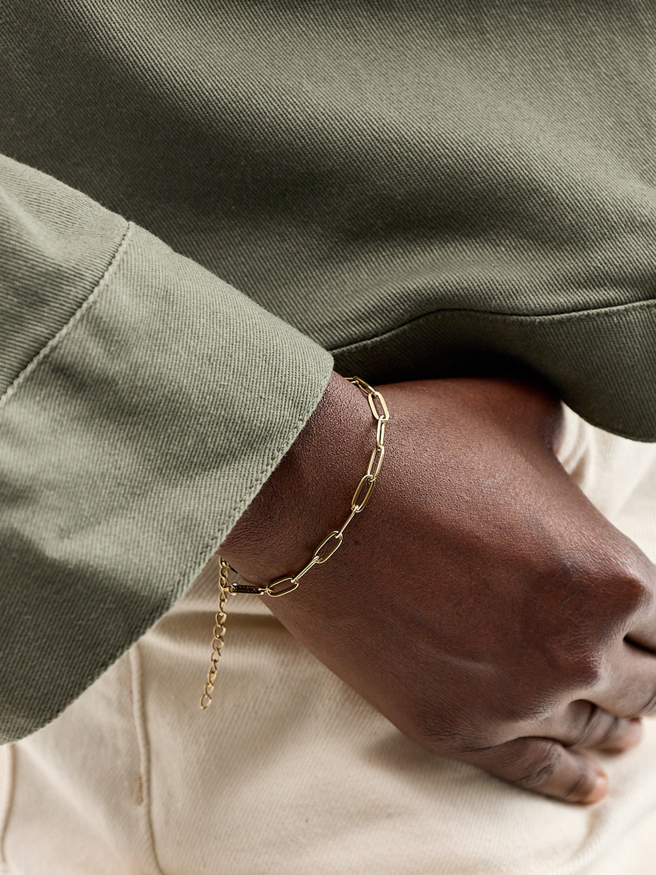 Paperclip Chain Bracelet Gold