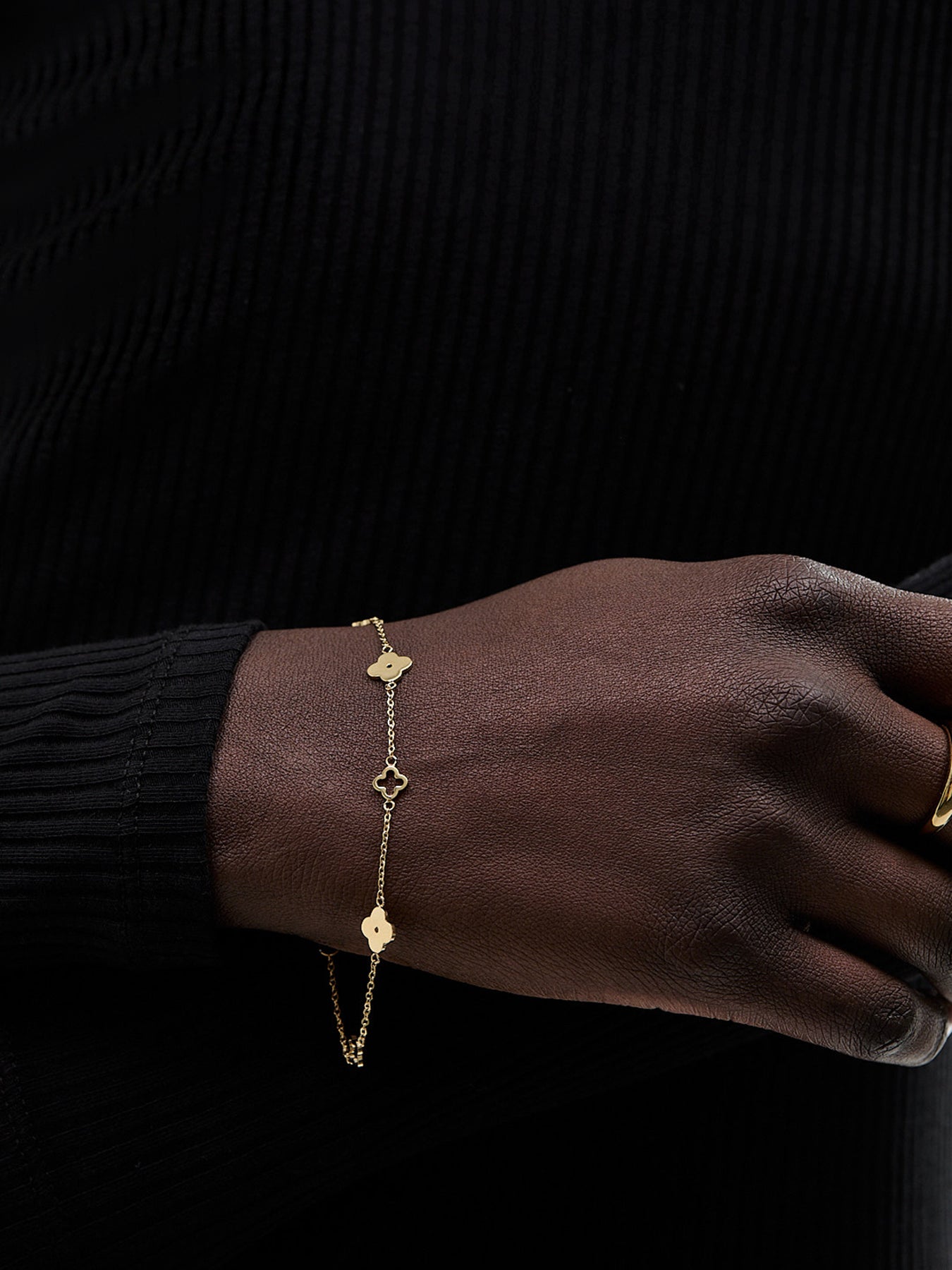 Multi Clover Bracelet Gold