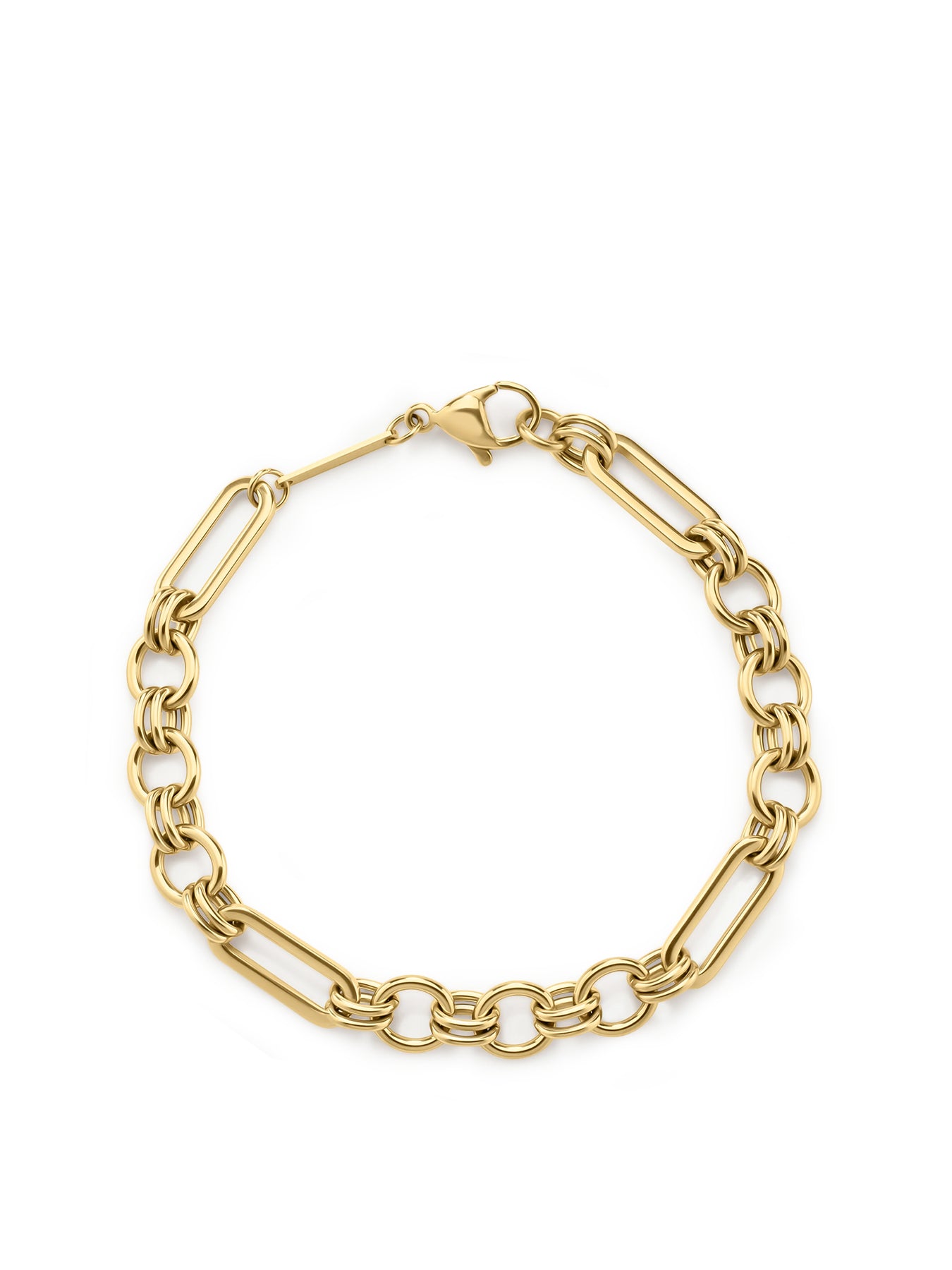 Eternal Link Chain Bracelet 17cm Gold