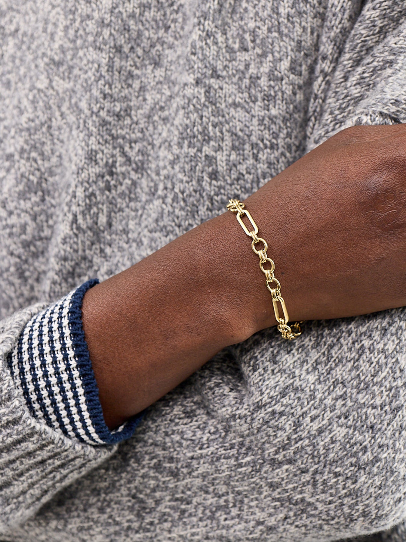 Eternal Link Chain Bracelet 19cm Gold