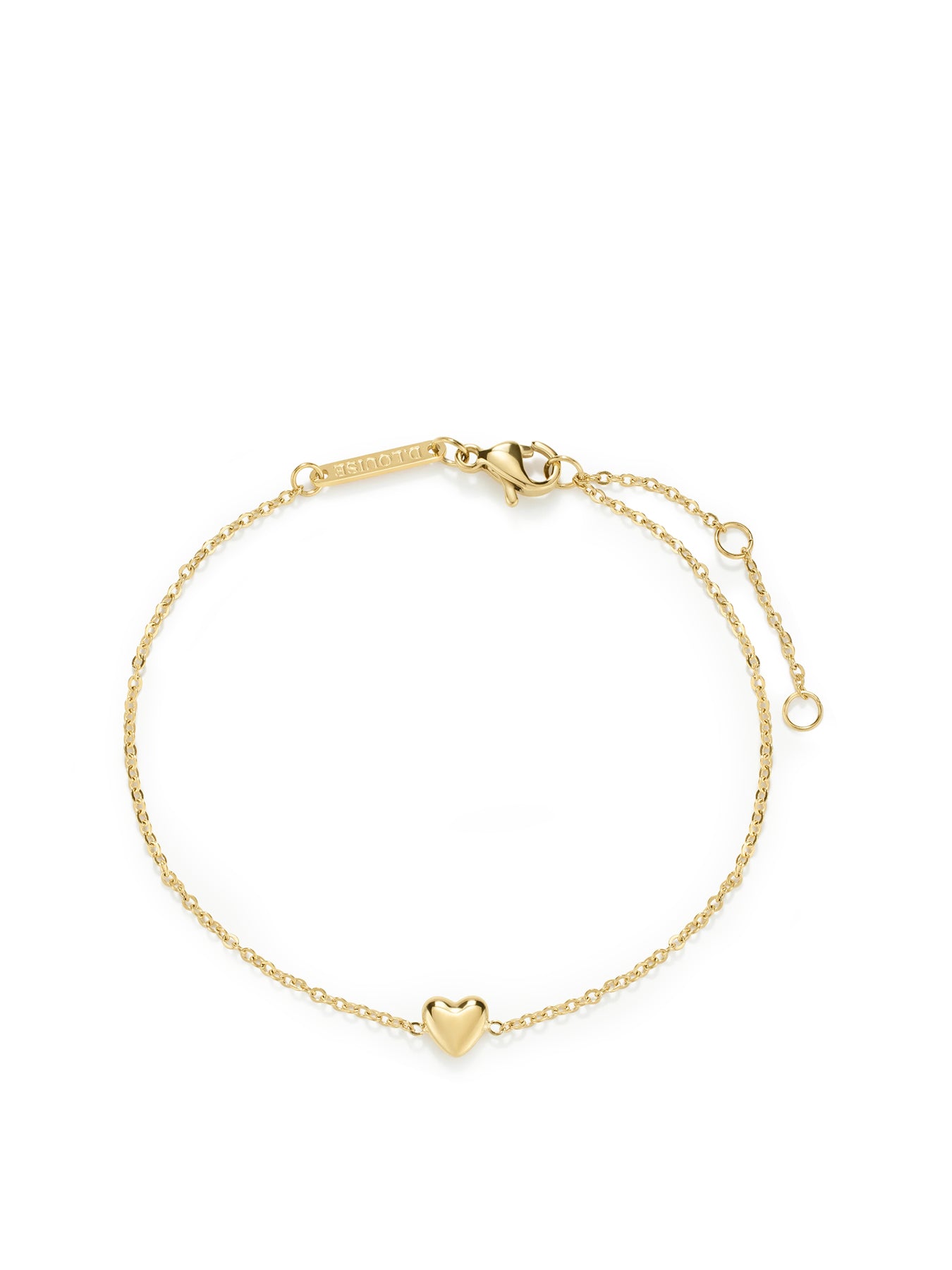Mini Heart Bracelet Gold