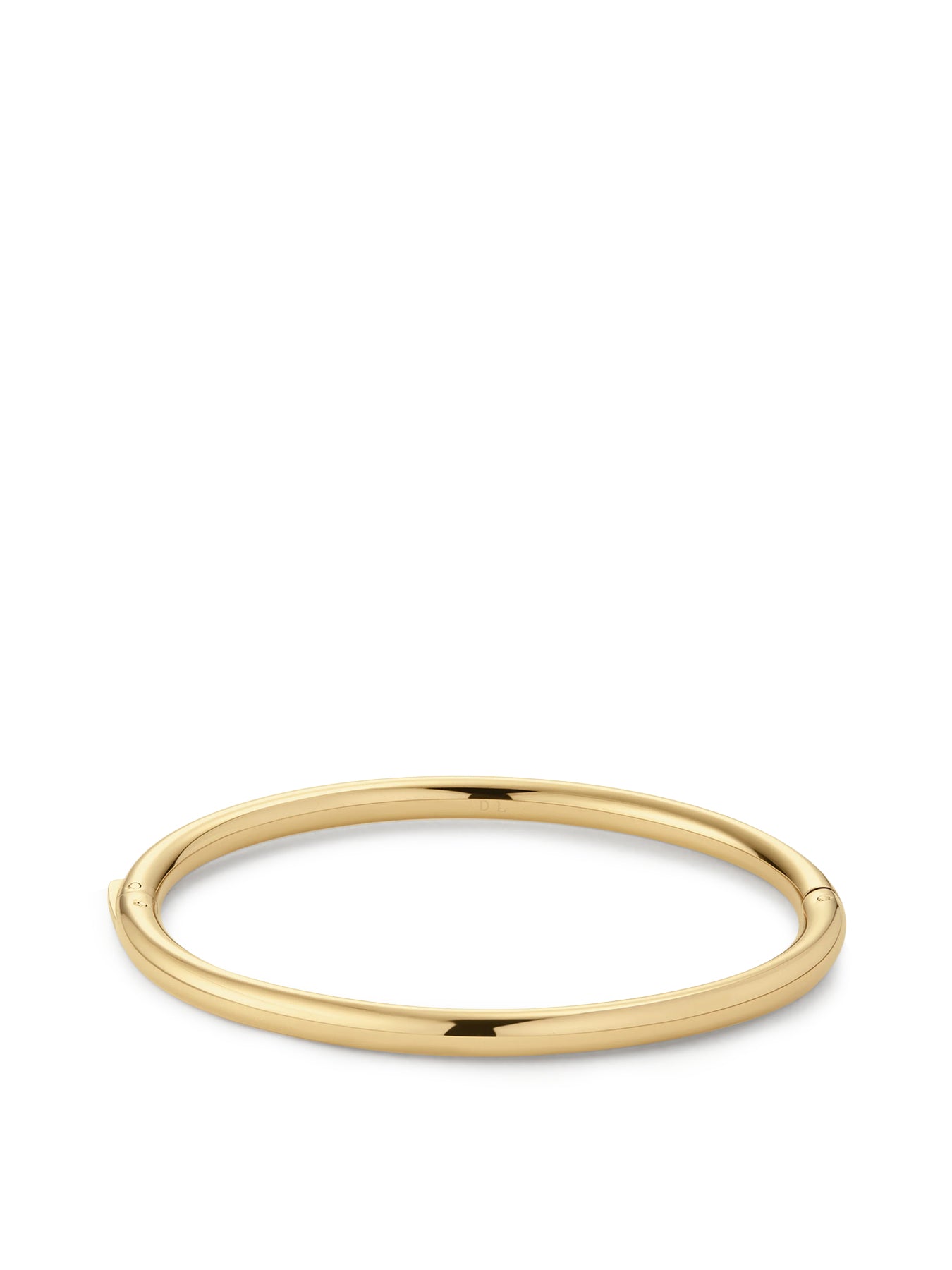 Classic Oval Bangle 02 Gold