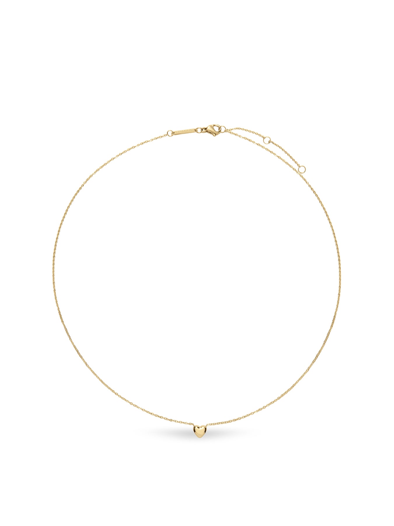 Mini Heart Necklace Gold