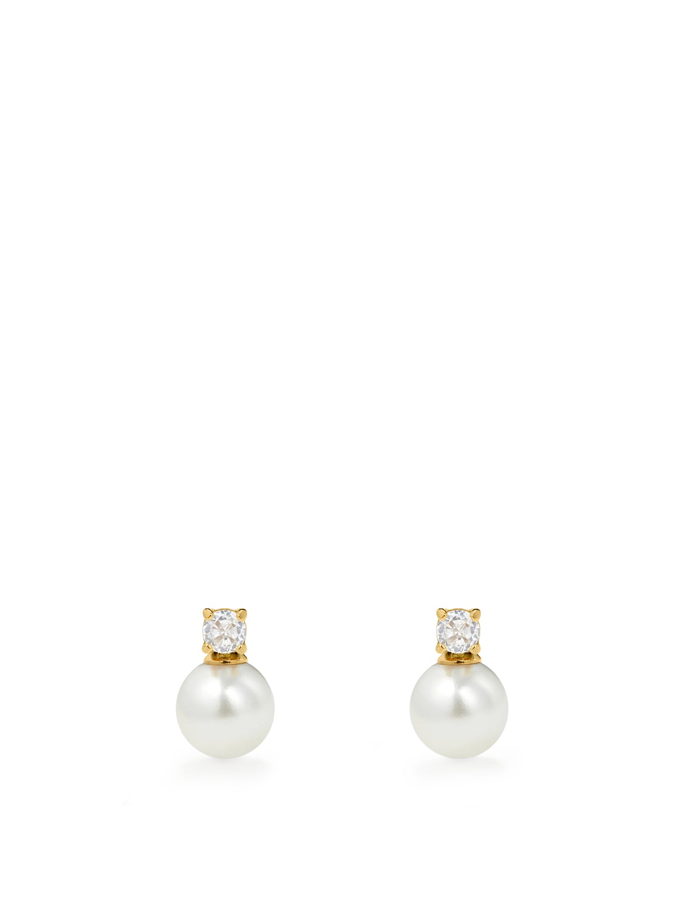 Pearl Drop Earrings Gold