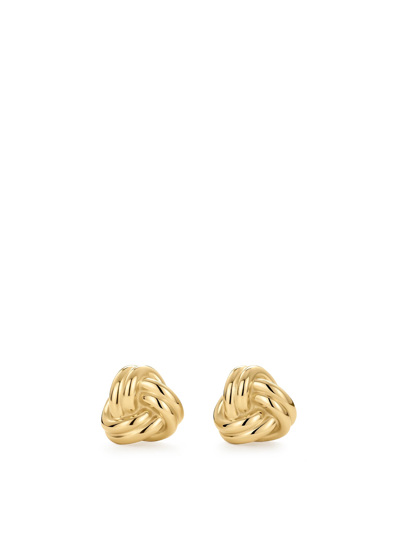 Knots Stud Earrings Gold