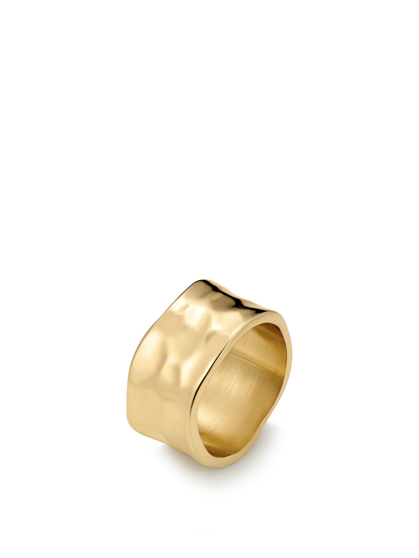 Textured Band Ring Gold