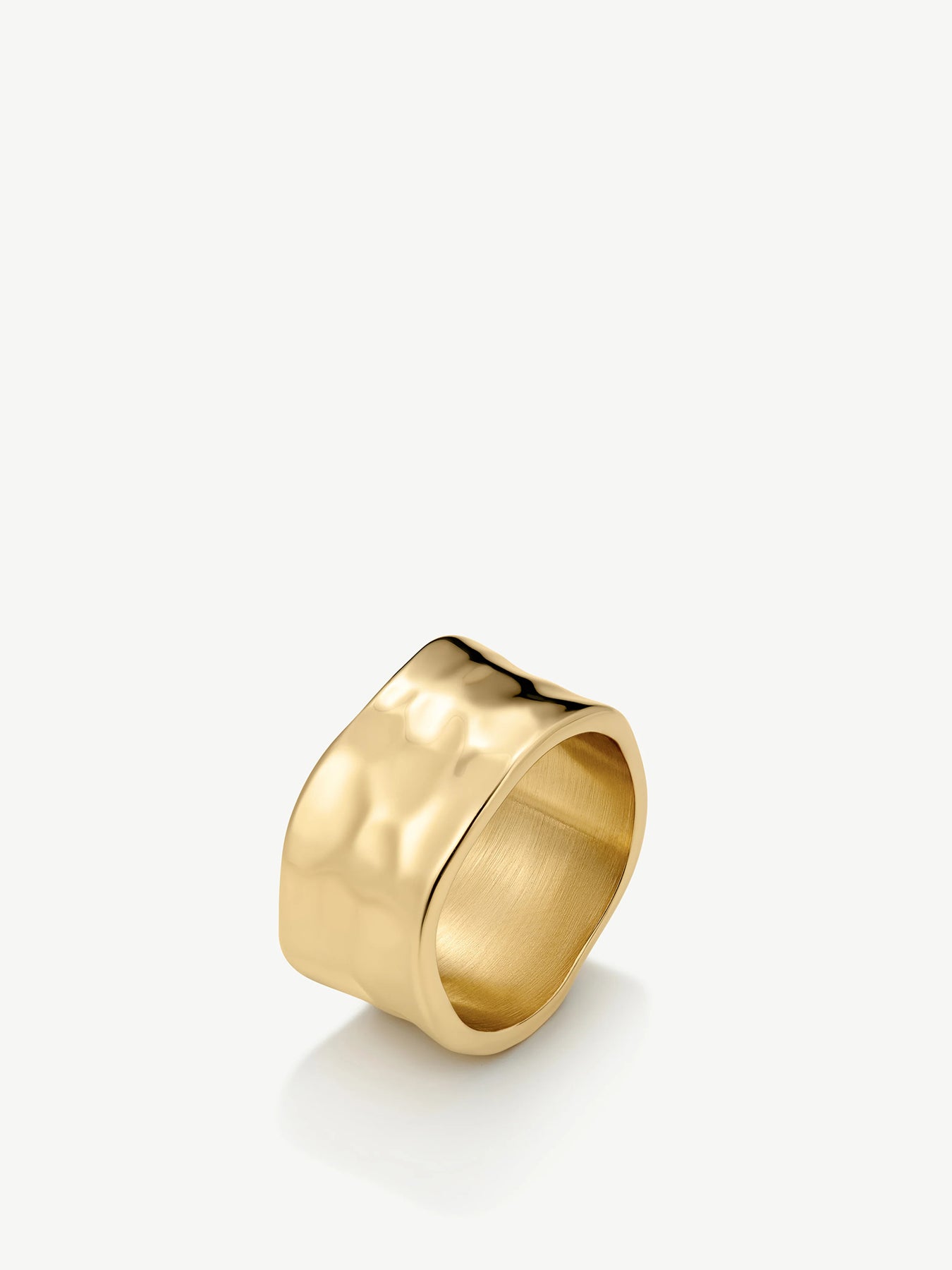 Textured Band Ring Gold
