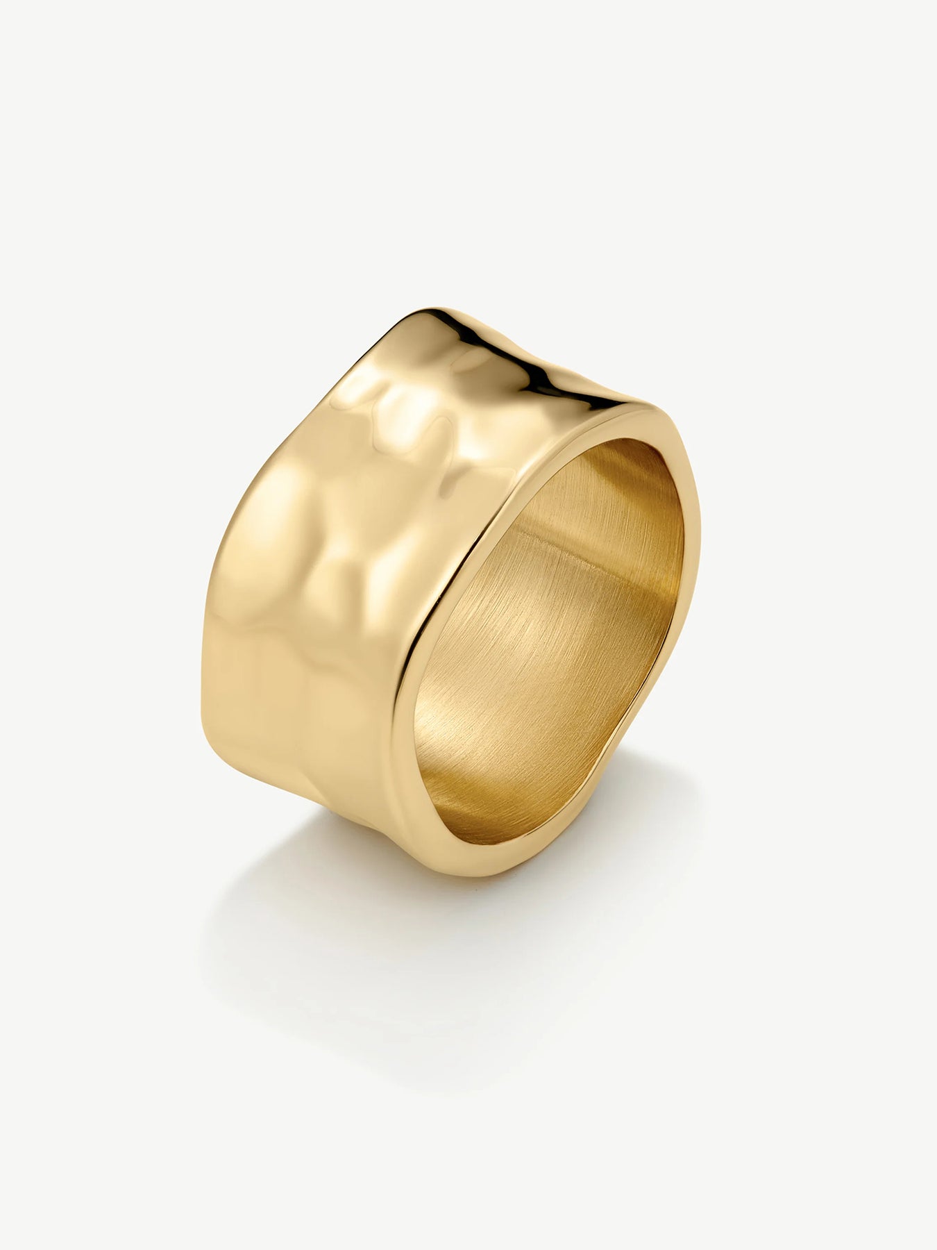 Textured Band Ring Gold
