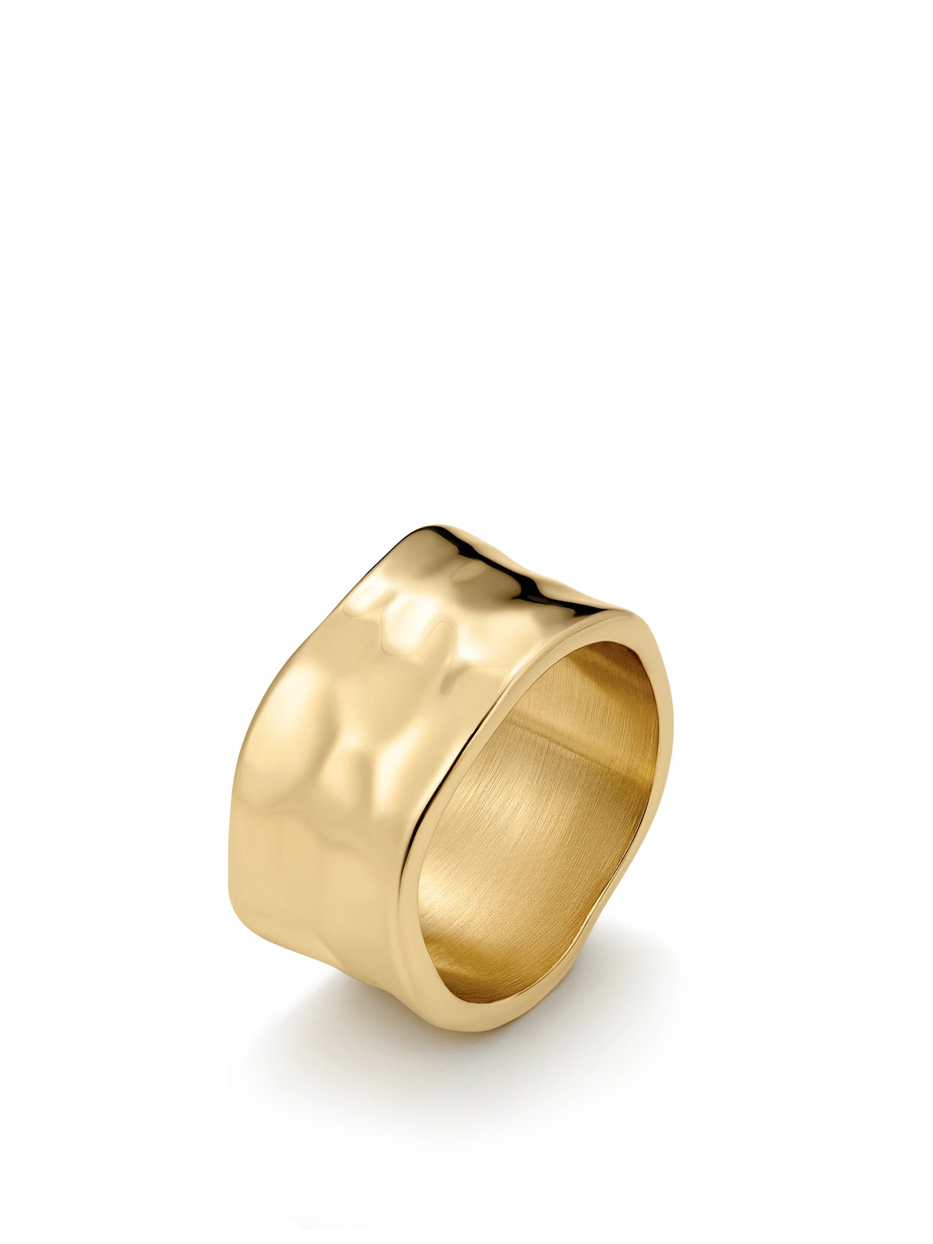 Textured Band Ring 07 Gold
